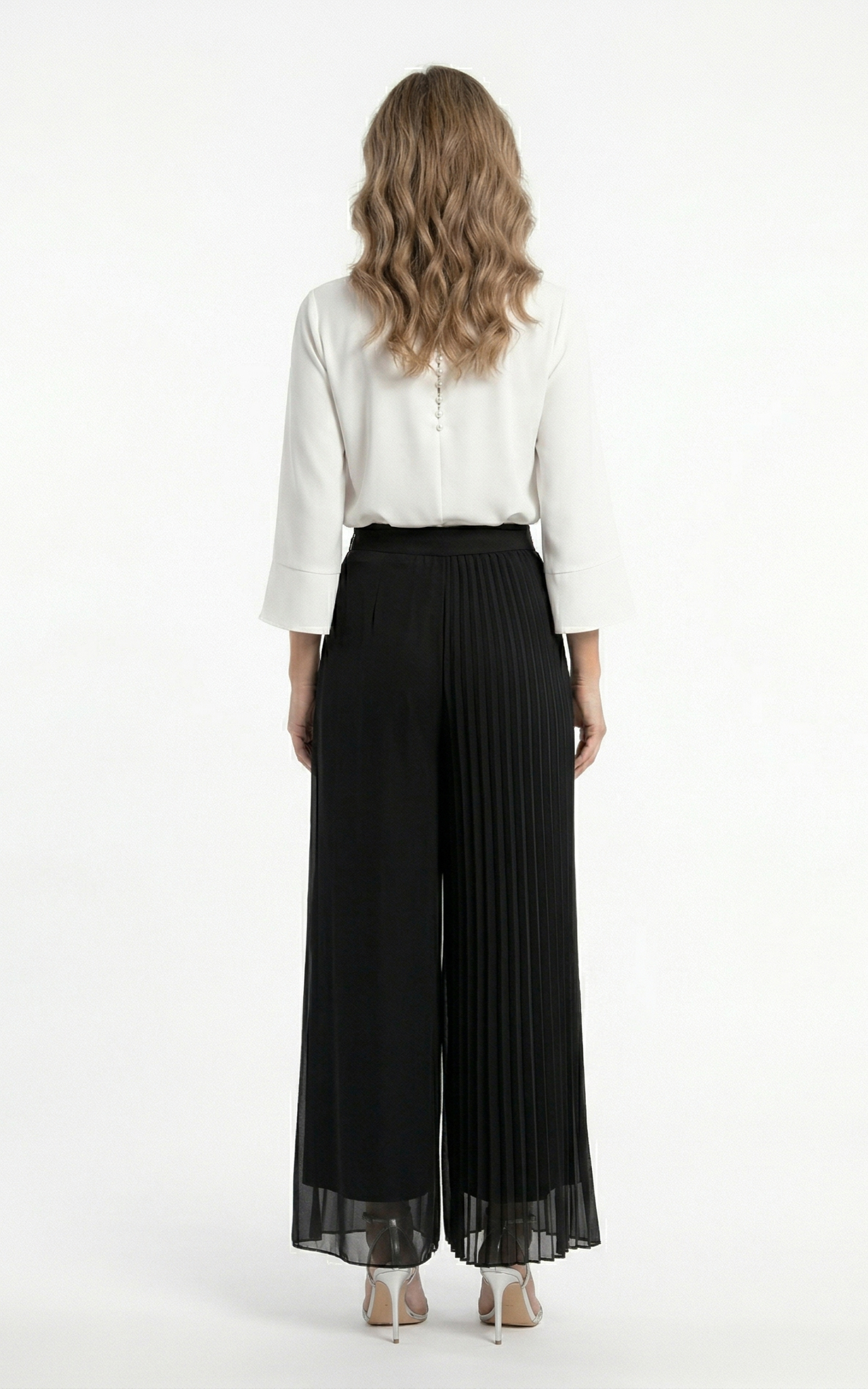 Fusta Pantalon Glenda lunga neagra [6]