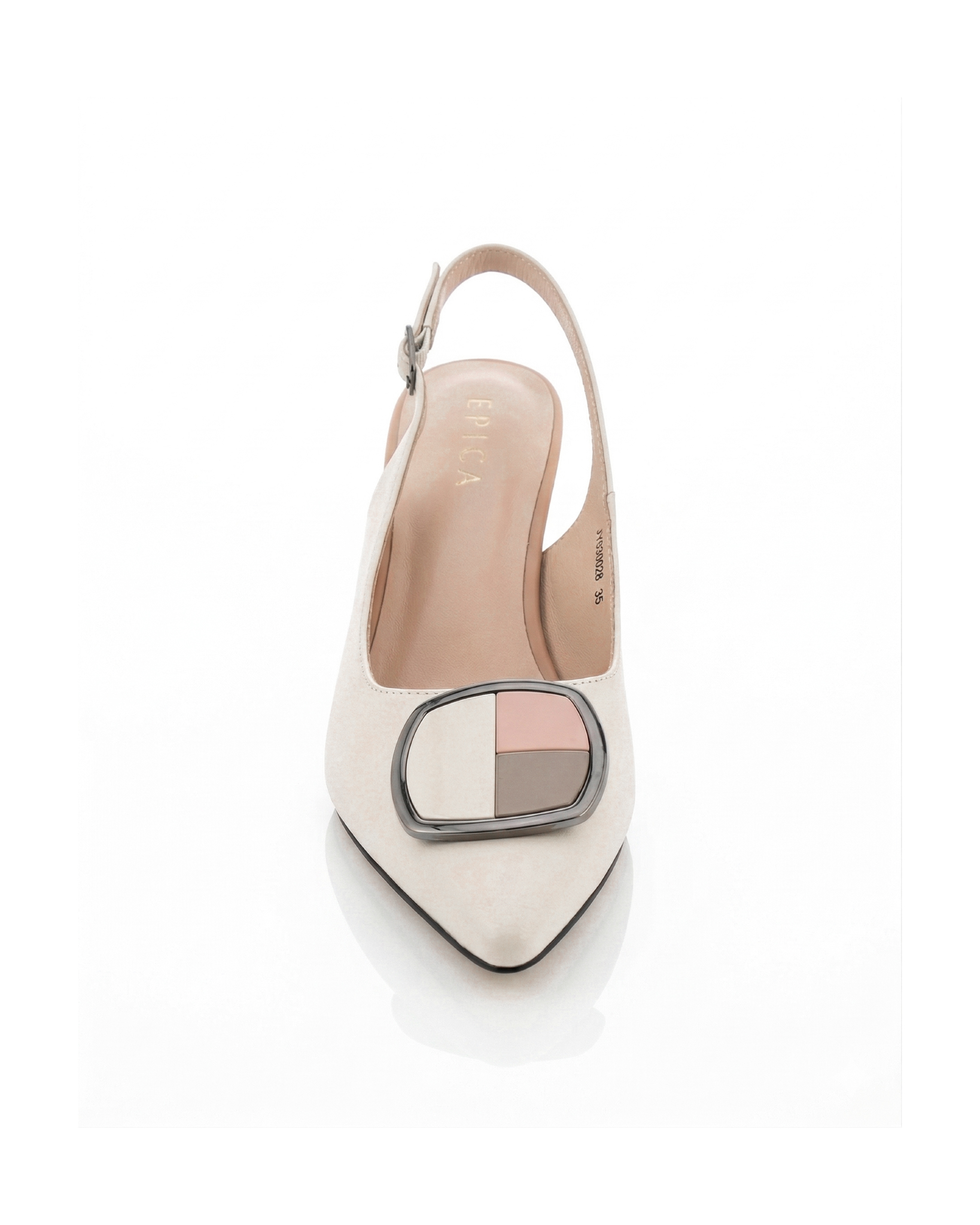 Pantofi Eleganti Epica 3673 - 6 cm bej [3]