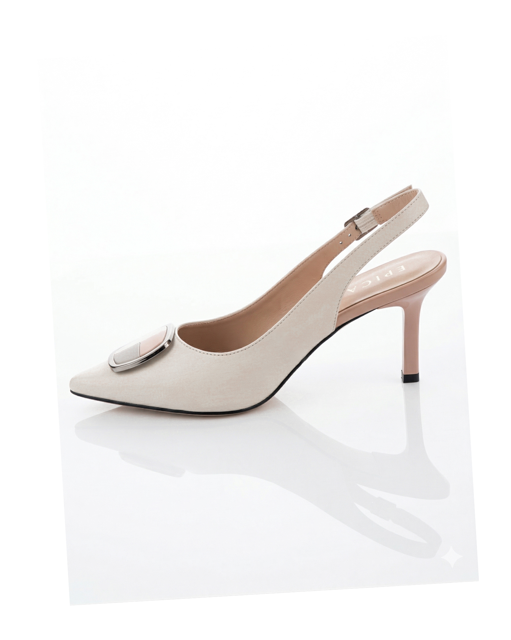 Pantofi Eleganti Epica 3673 - 6 cm bej [5]