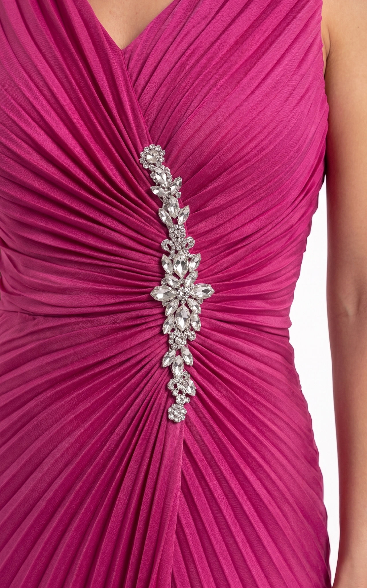 Rochie Haley lunga fucsia [2]