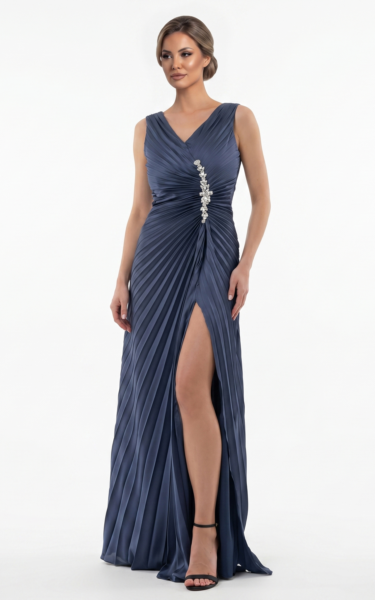 Rochie Haley lunga bleumarin [4]