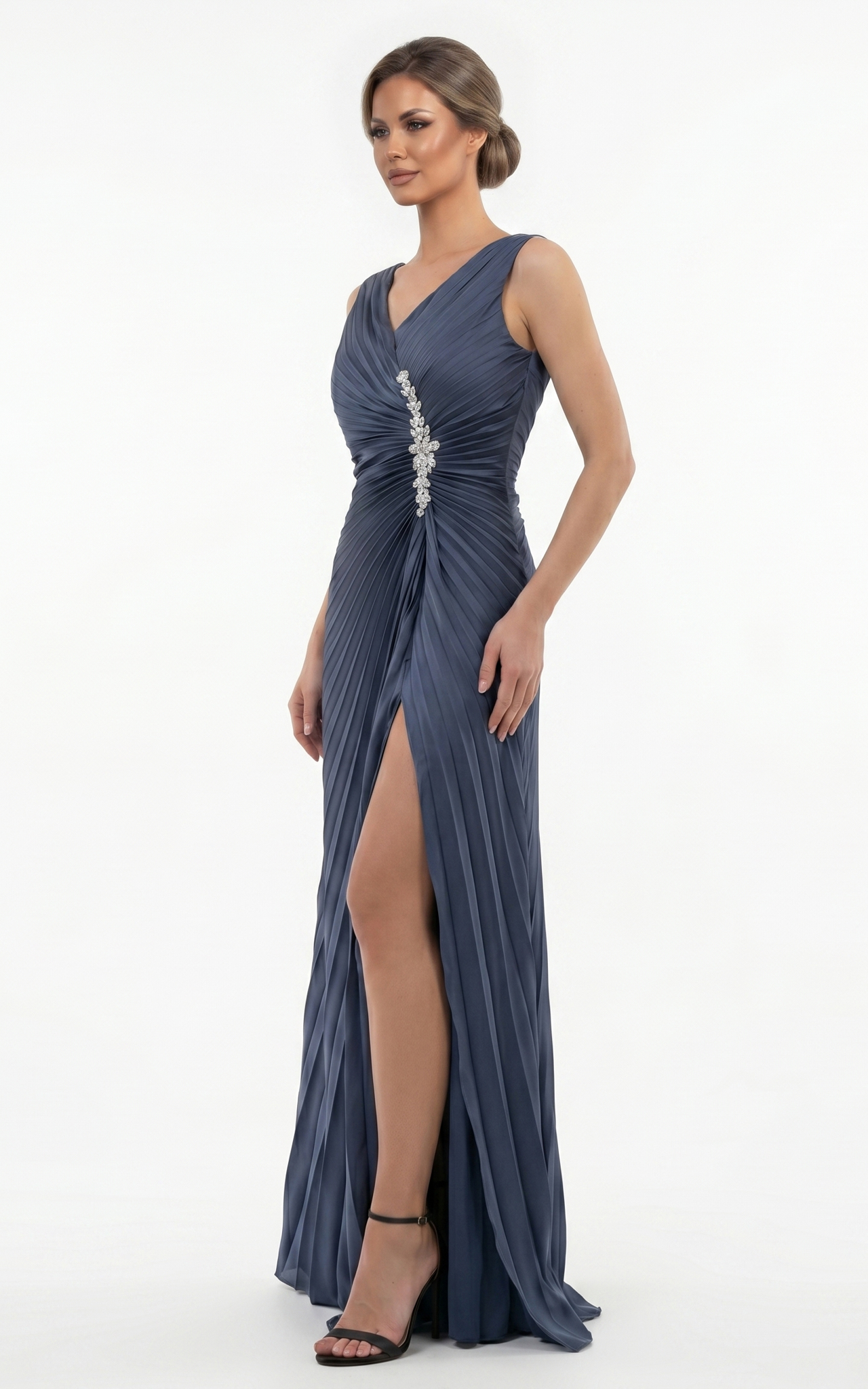 Rochie Haley lunga bleumarin [5]
