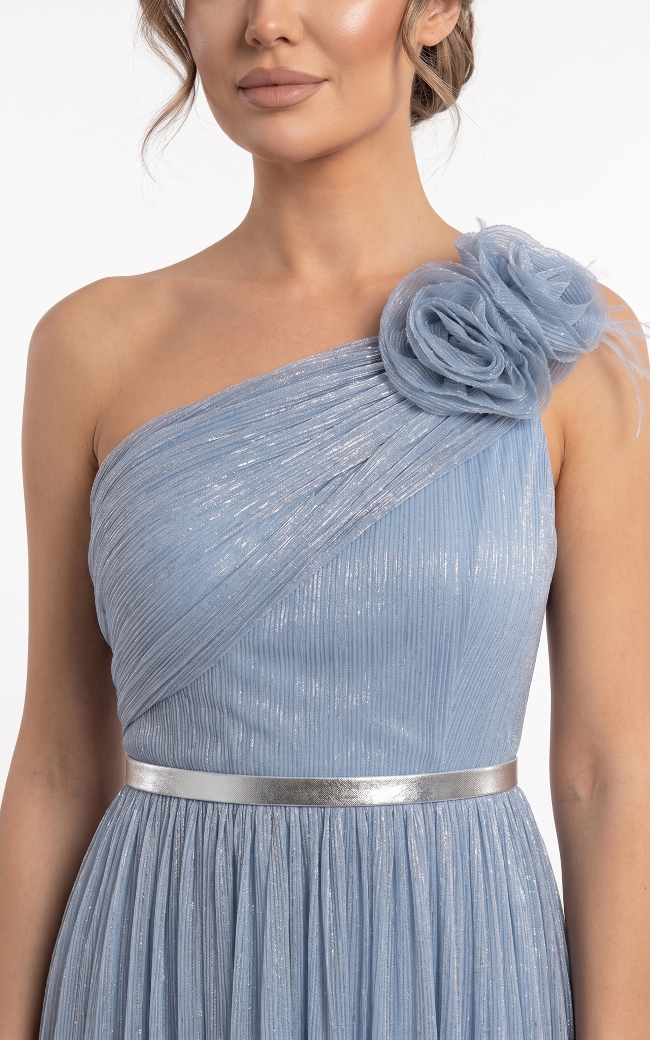 Rochie Hayley lunga bleu [2]