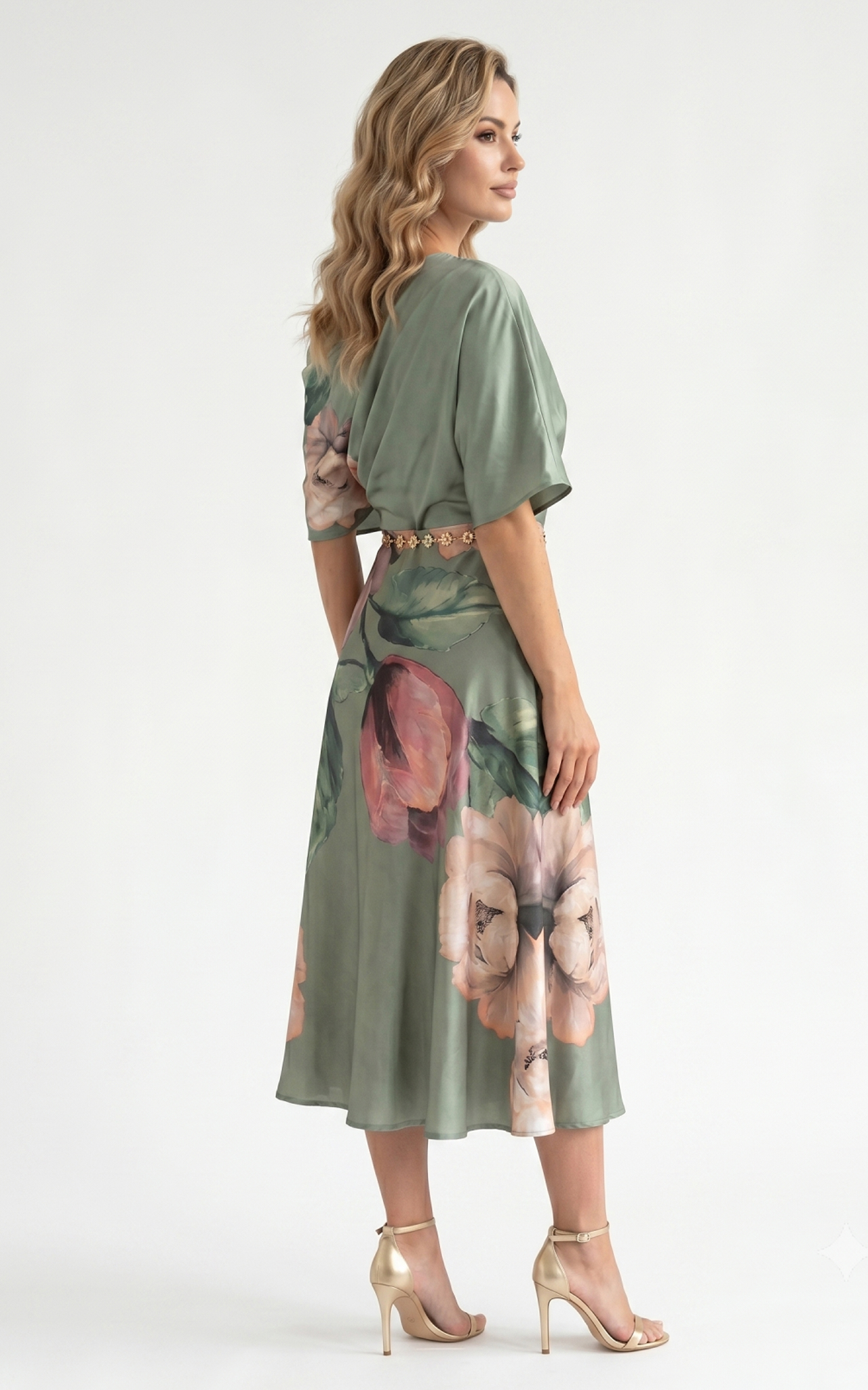 Rochie Halo midi vernil [3]