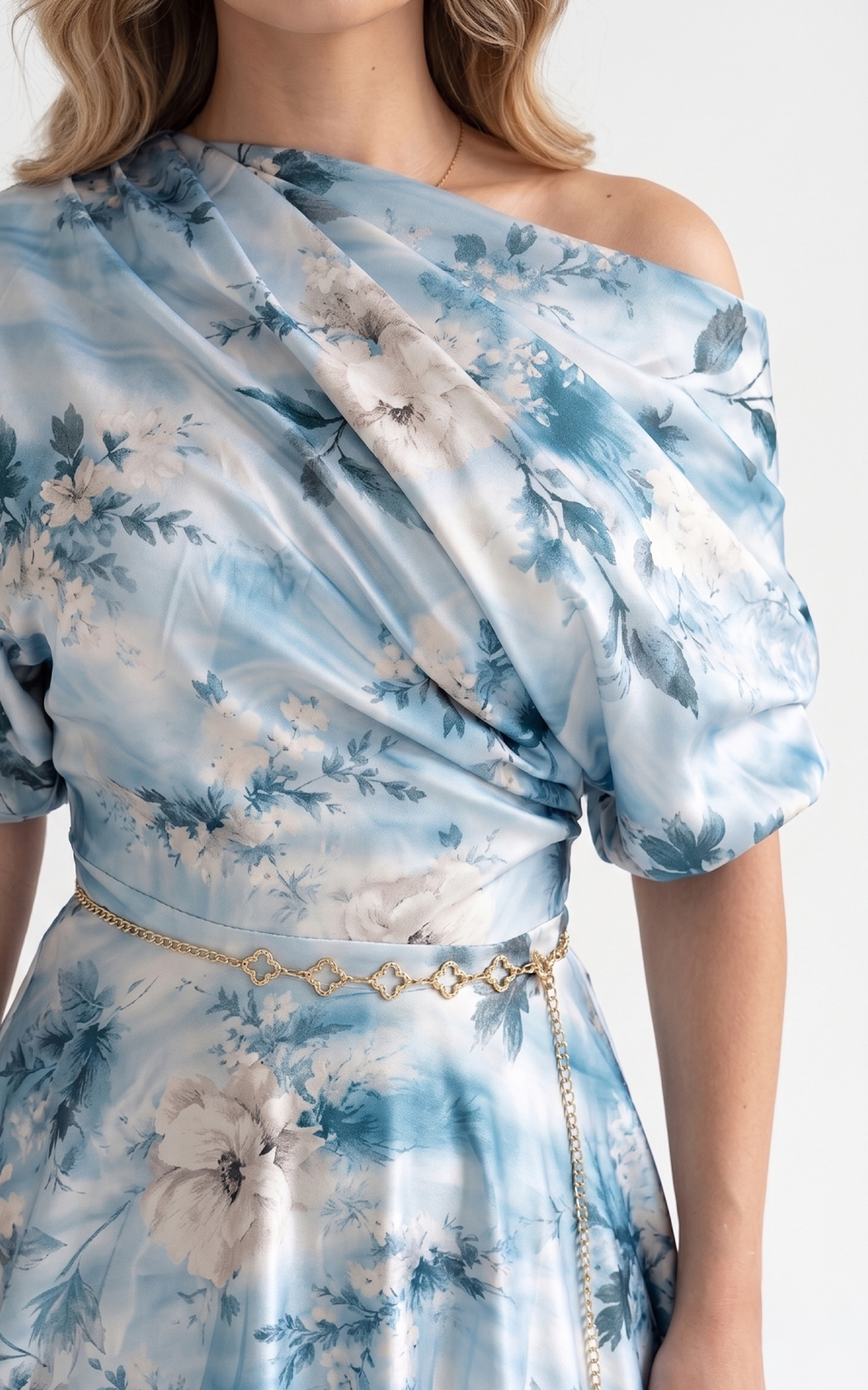 Rochie Halo midi bleu [3]