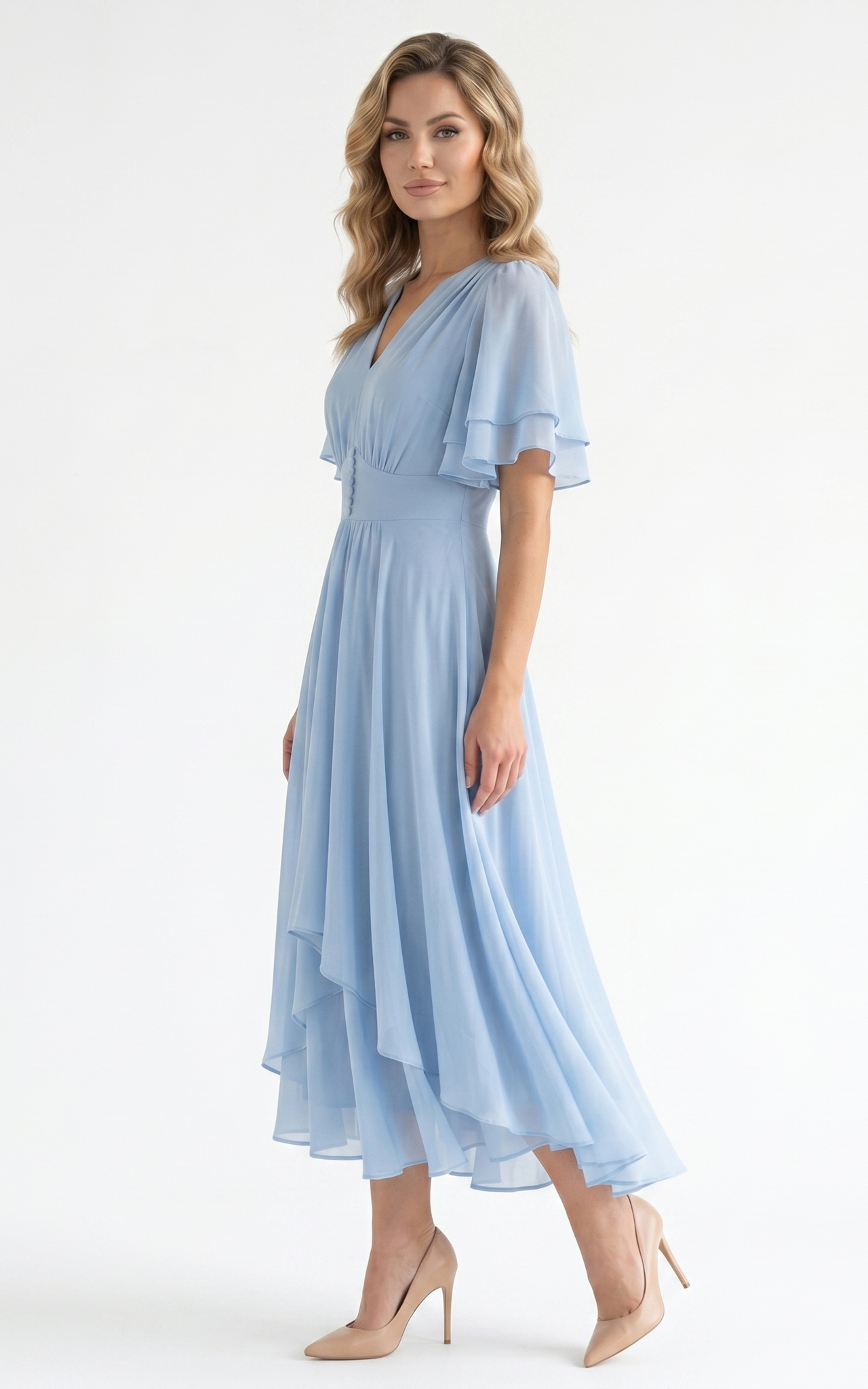 Rochie Harriet midi bleu [2]
