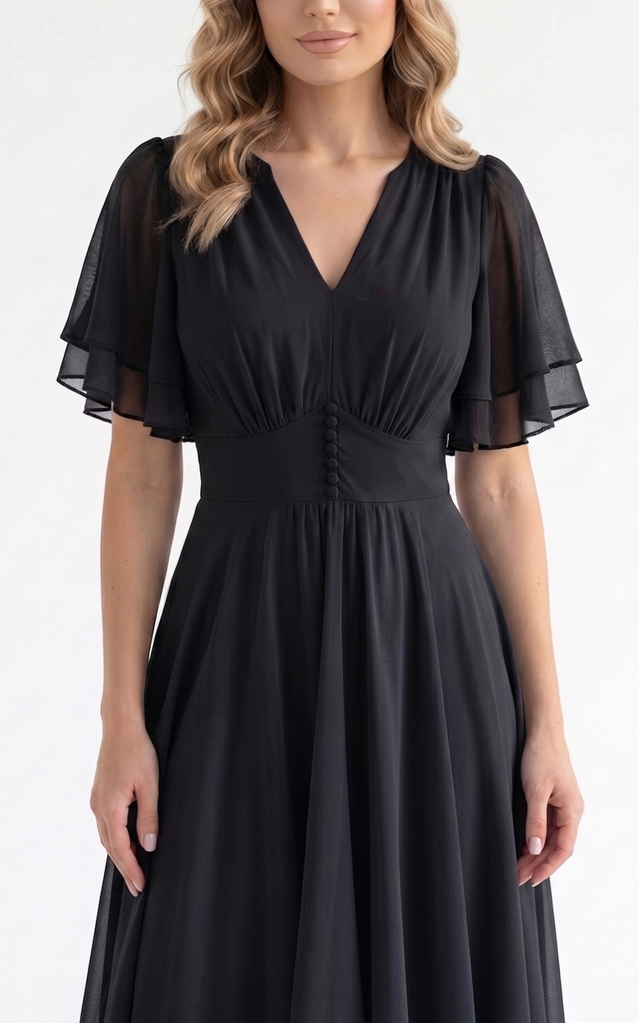 Rochie Harriet midi neagra [2]
