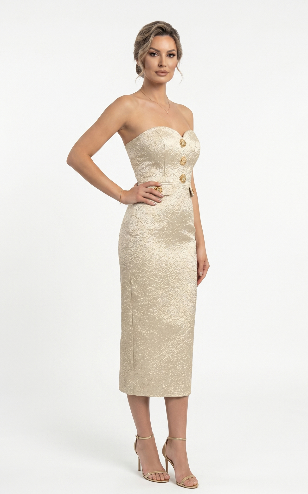Rochie Harlem midi bej [2]