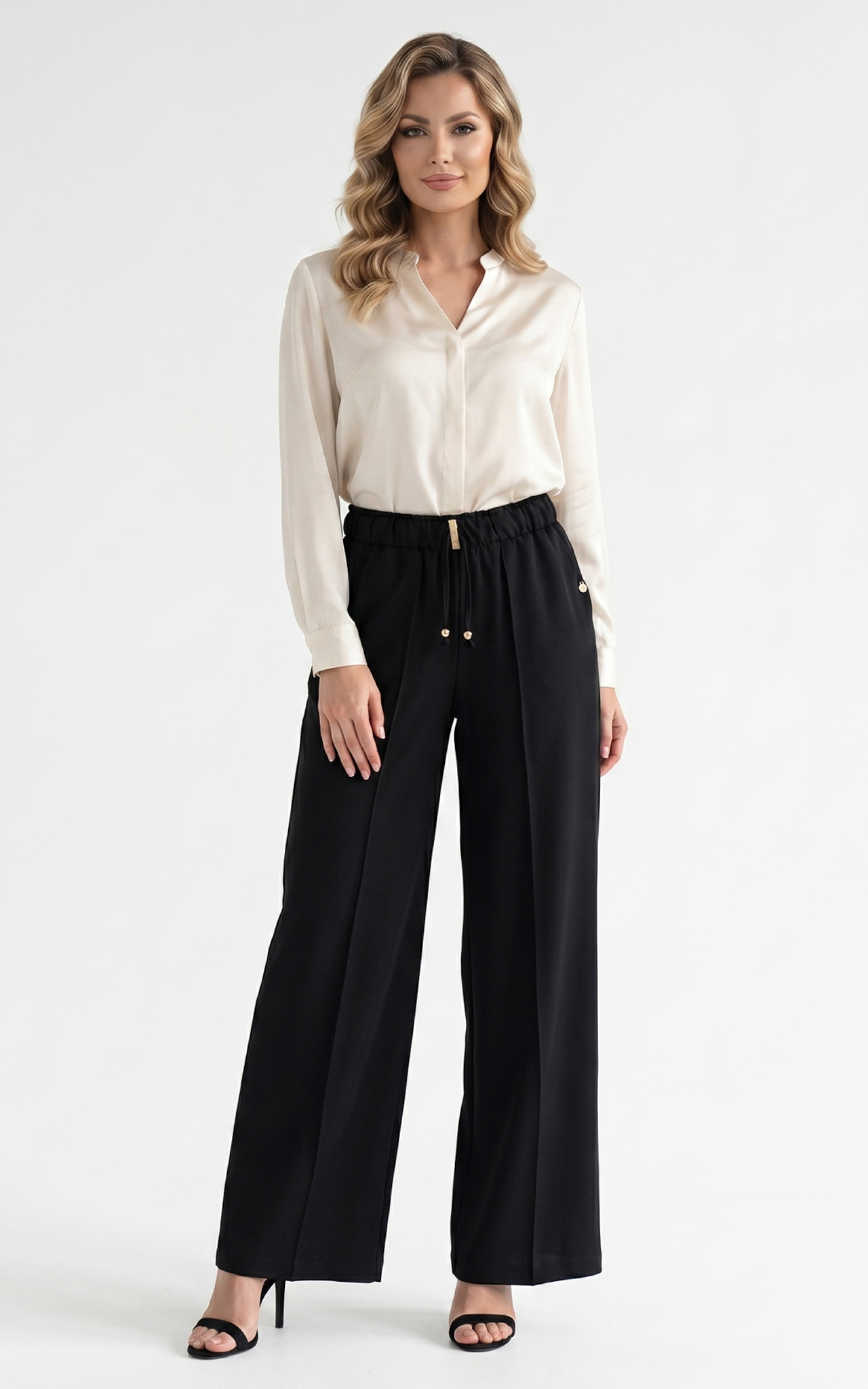 Pantaloni de vară Haddie negri [2]