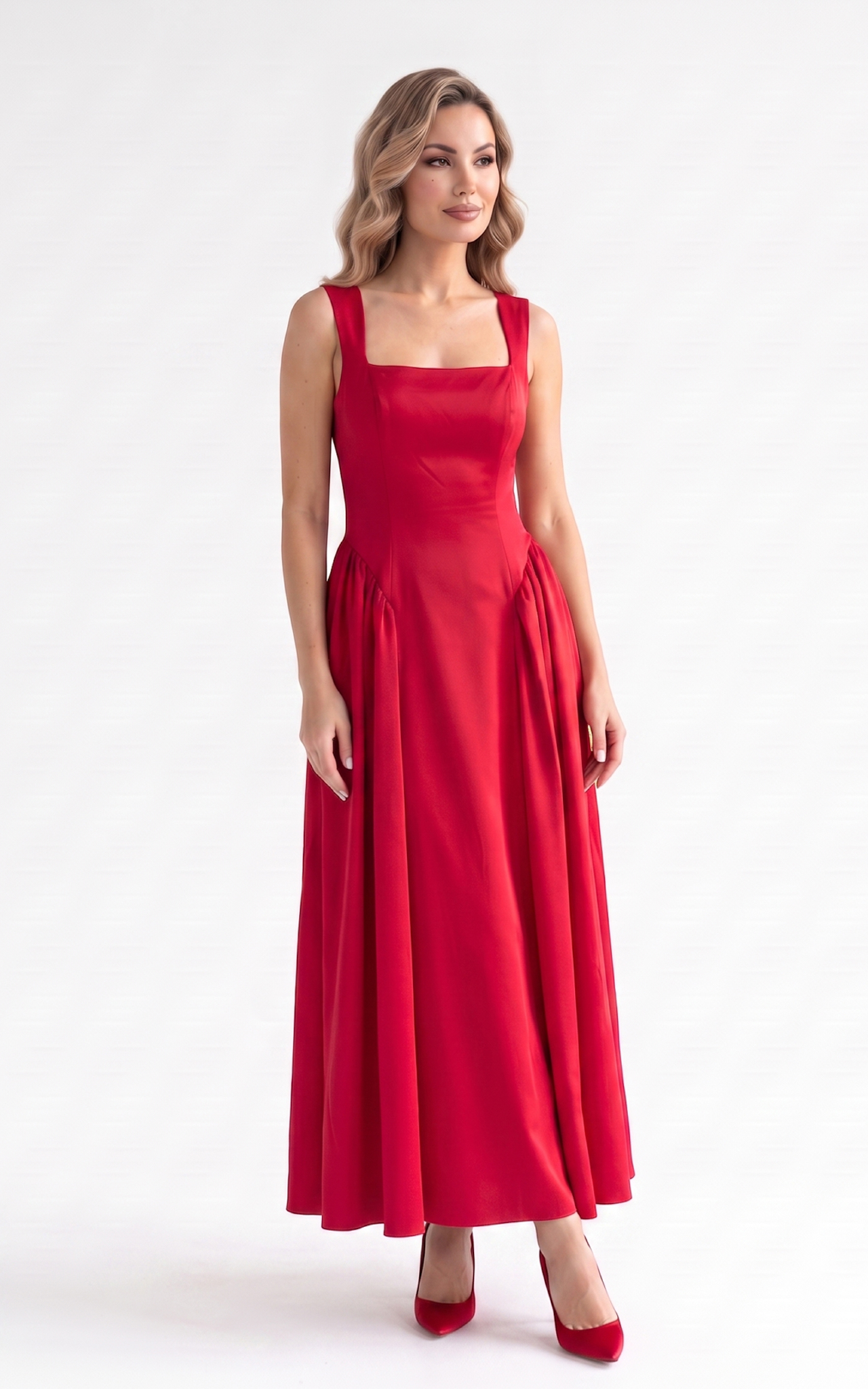 Rochie de vara Huntleigh lunga rosie [2]