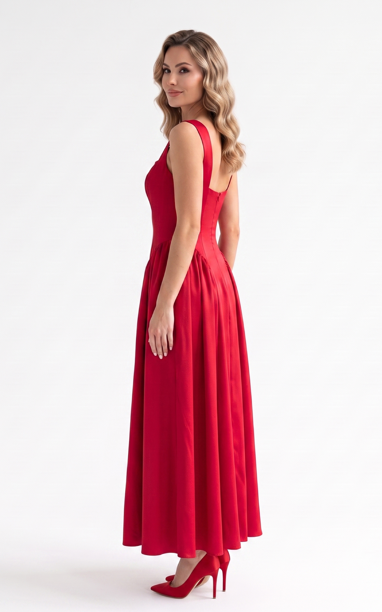 Rochie de vara Huntleigh lunga rosie [4]