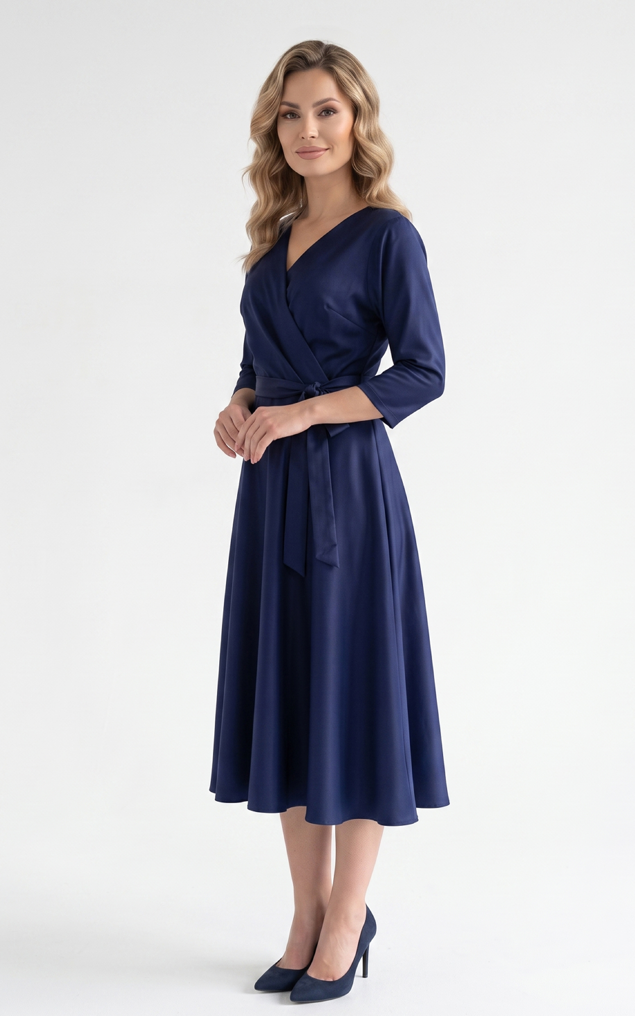 Rochie de vara Hellen midi bleumarin [2]
