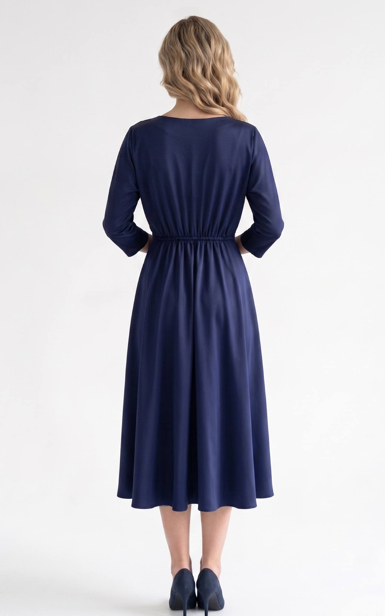 Rochie de vara Hellen midi bleumarin [4]