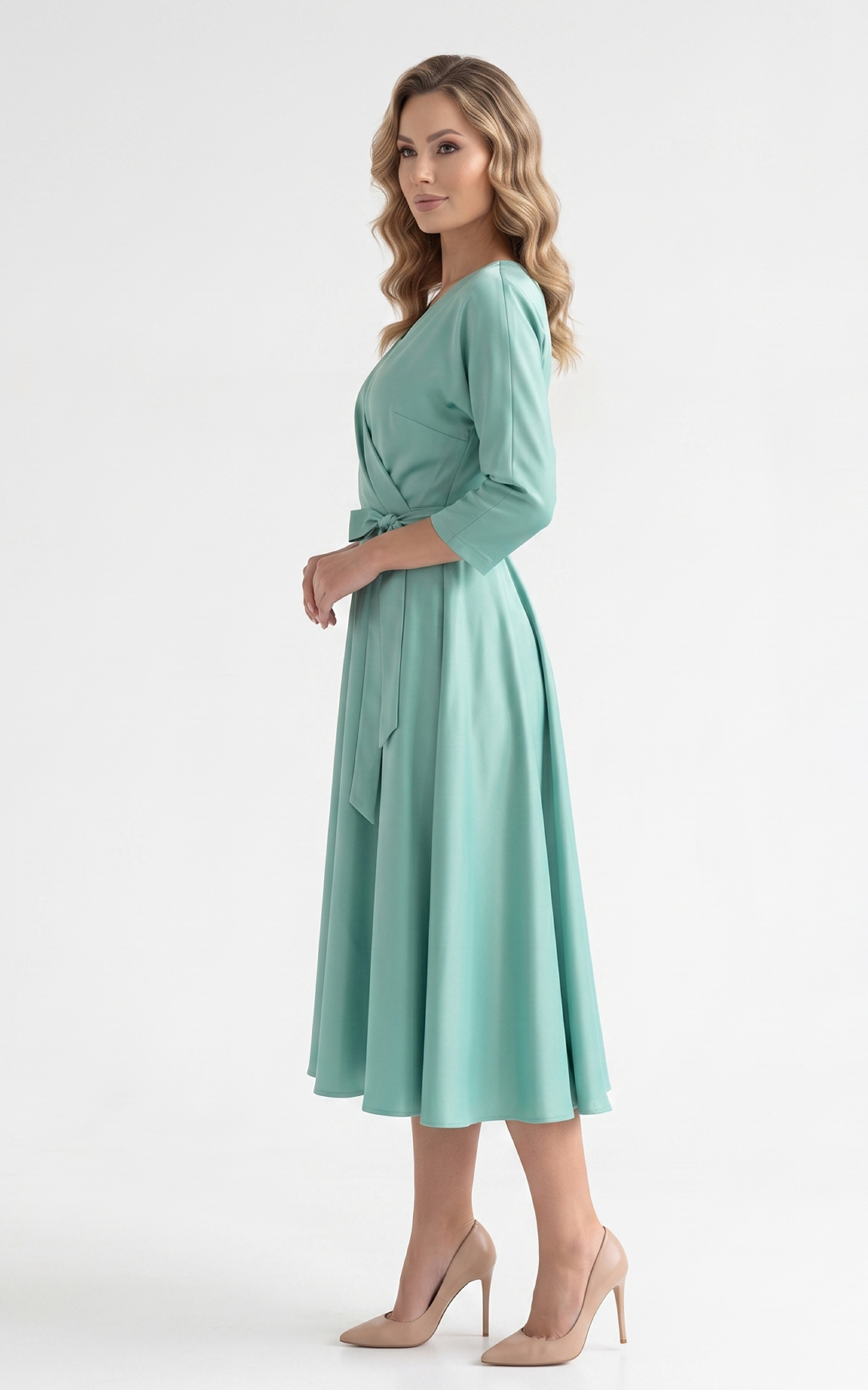 Rochie de vara Hellen midi menta [2]