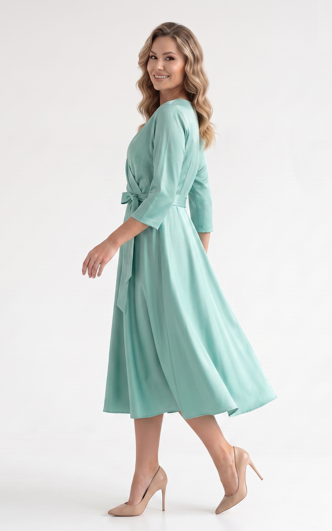 Rochie de vara Hellen midi menta [4]