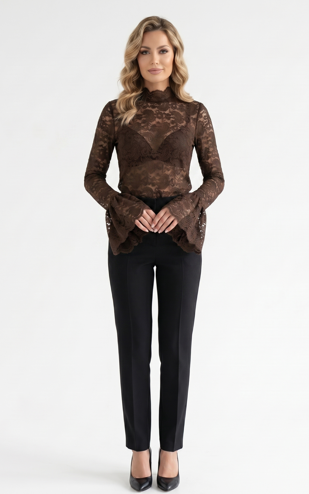 Top de dantela Hollie maro [2]