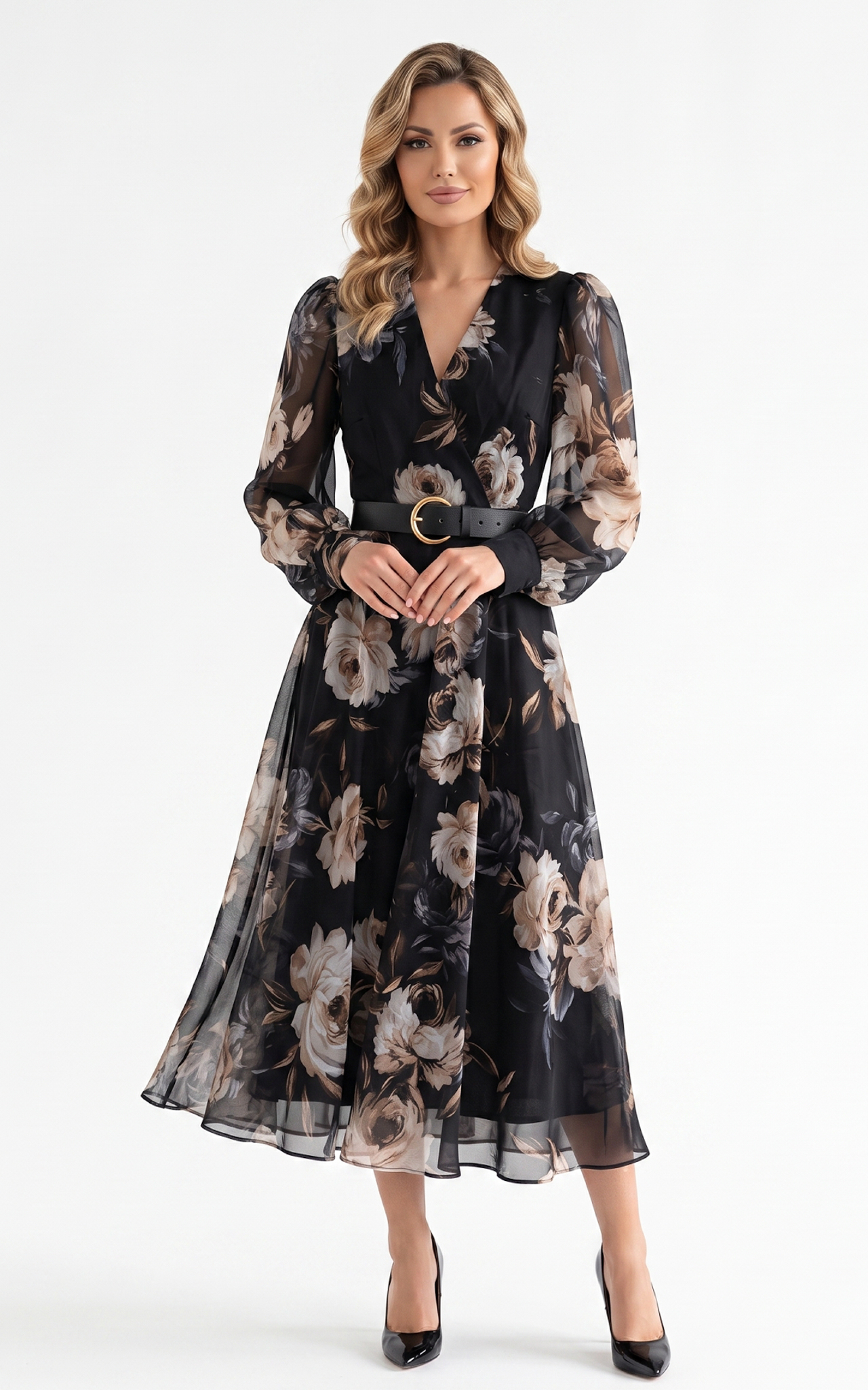 Nou - Rochie din voal vaporos Harmonee neagra