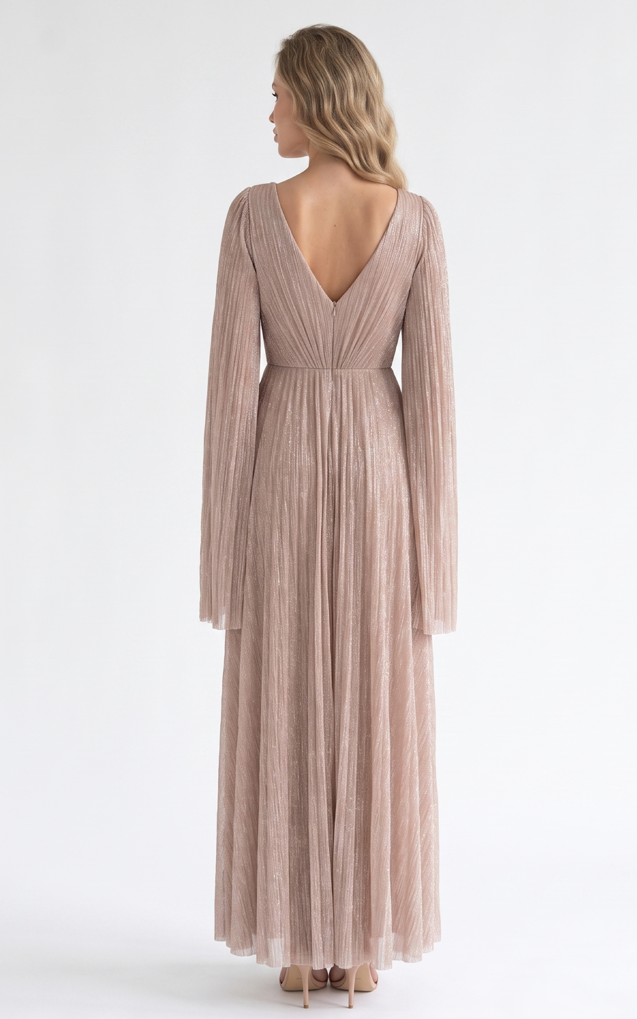 Rochie Heiress lunga pudra [3]