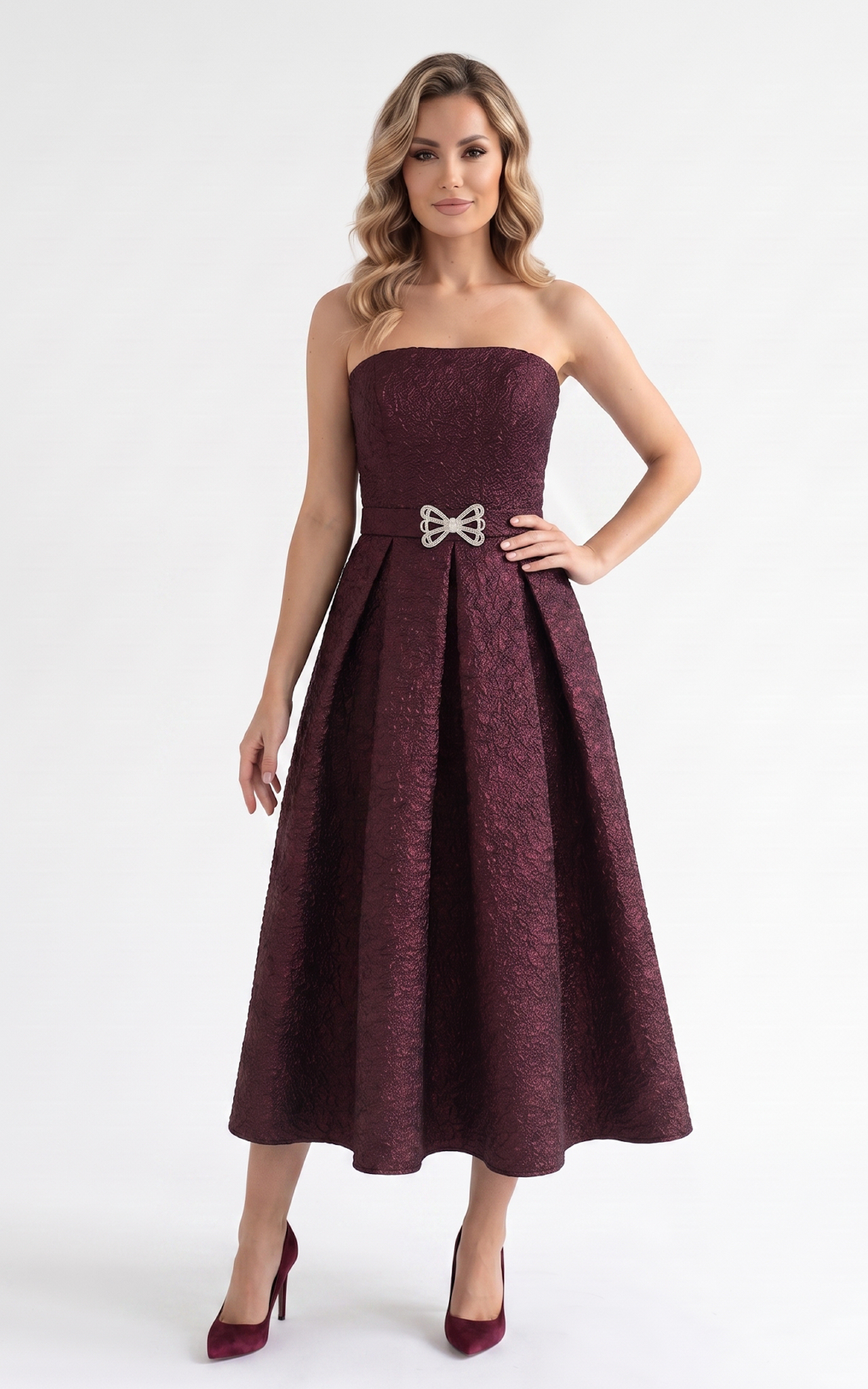 Rochie Ivanna bordo [2]