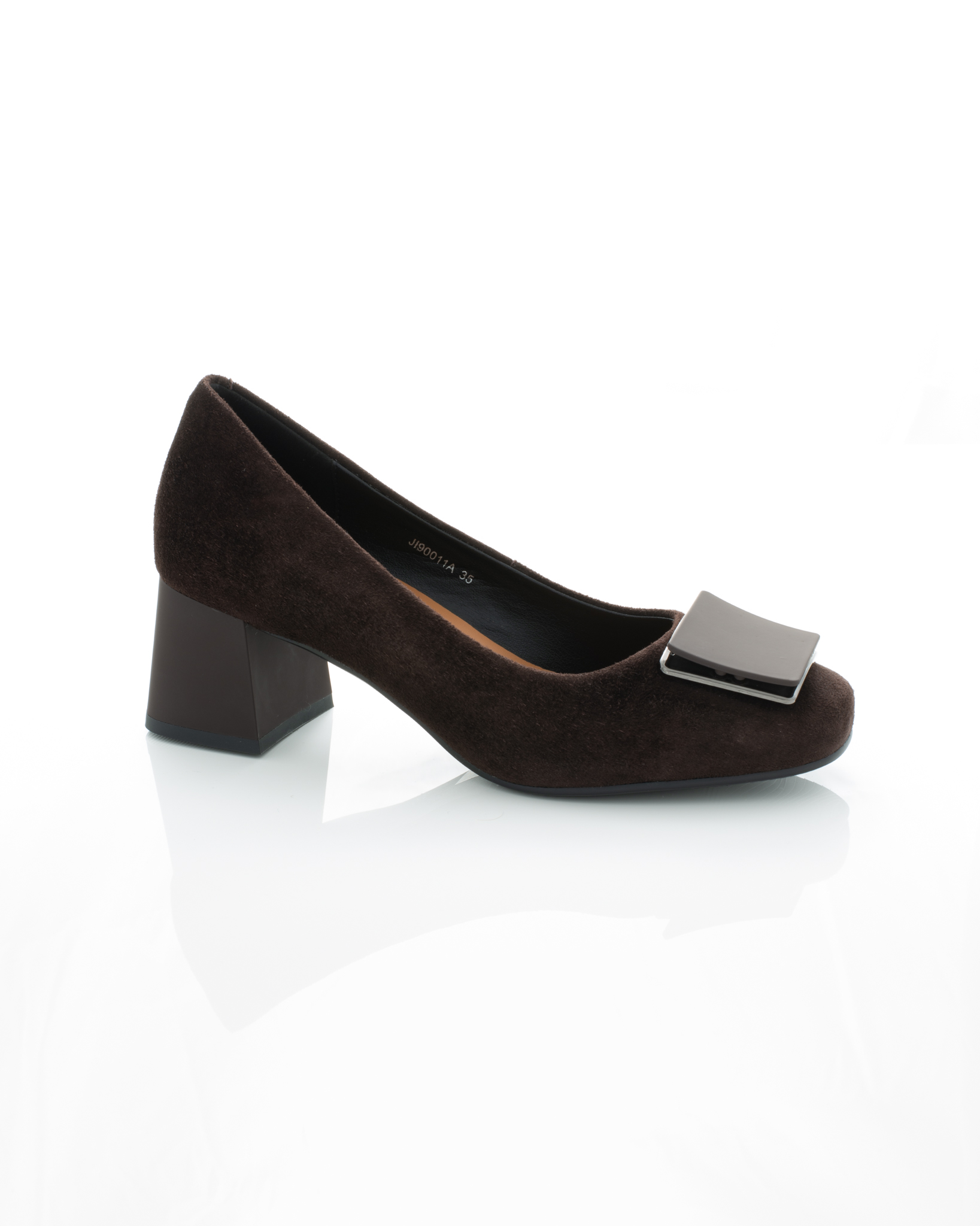 Pantofi eleganti - Pantofi de piele Epica de piele - 3729 - 3 cm maro