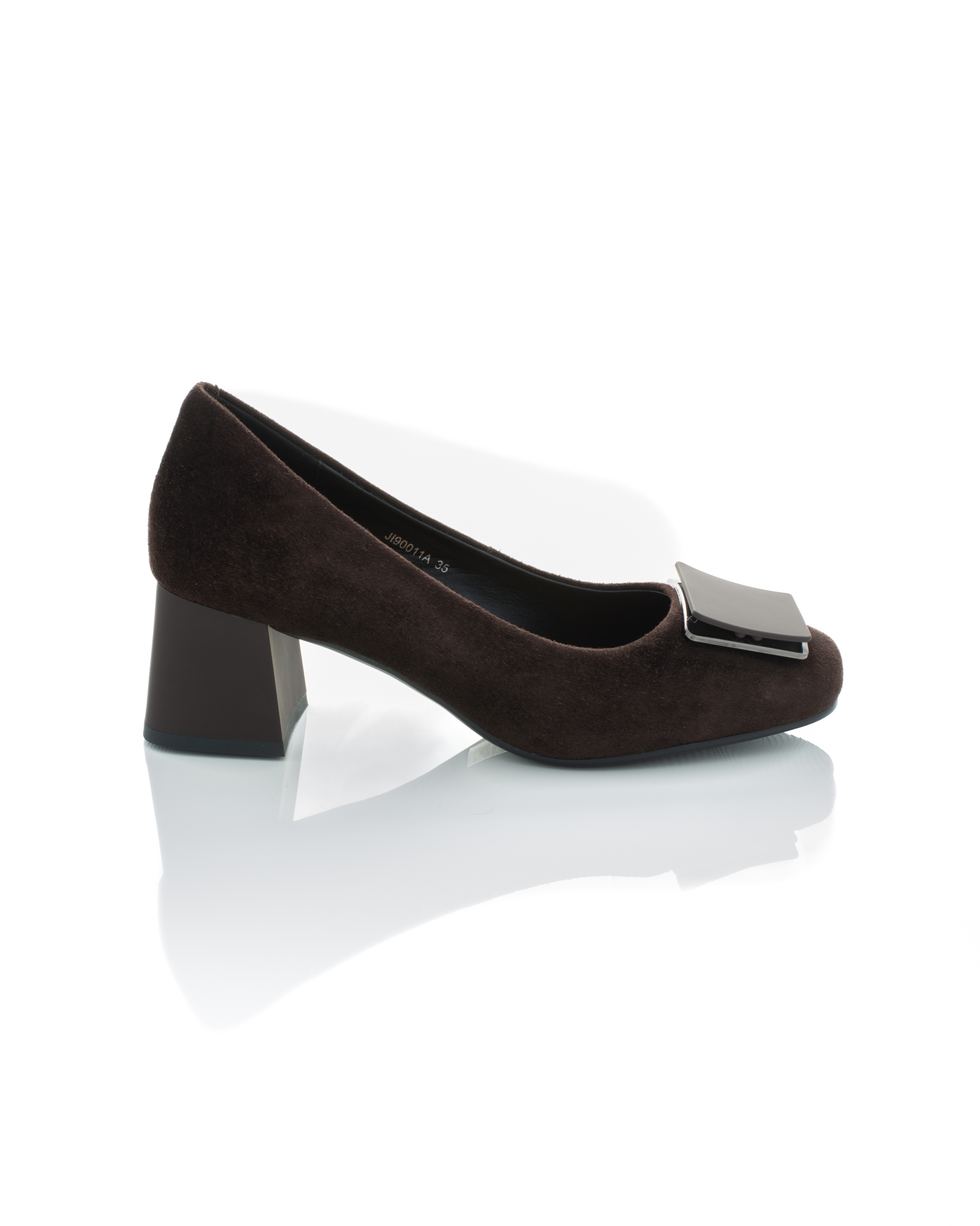 Pantofi de piele Epica de piele - 3729 - 3 cm maro [4]