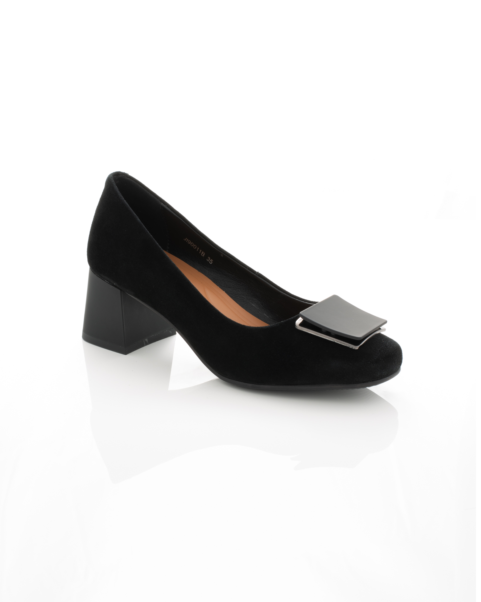 Pantofi eleganti - Pantofi de piele Epica de piele - 3729 - 3 cm negri