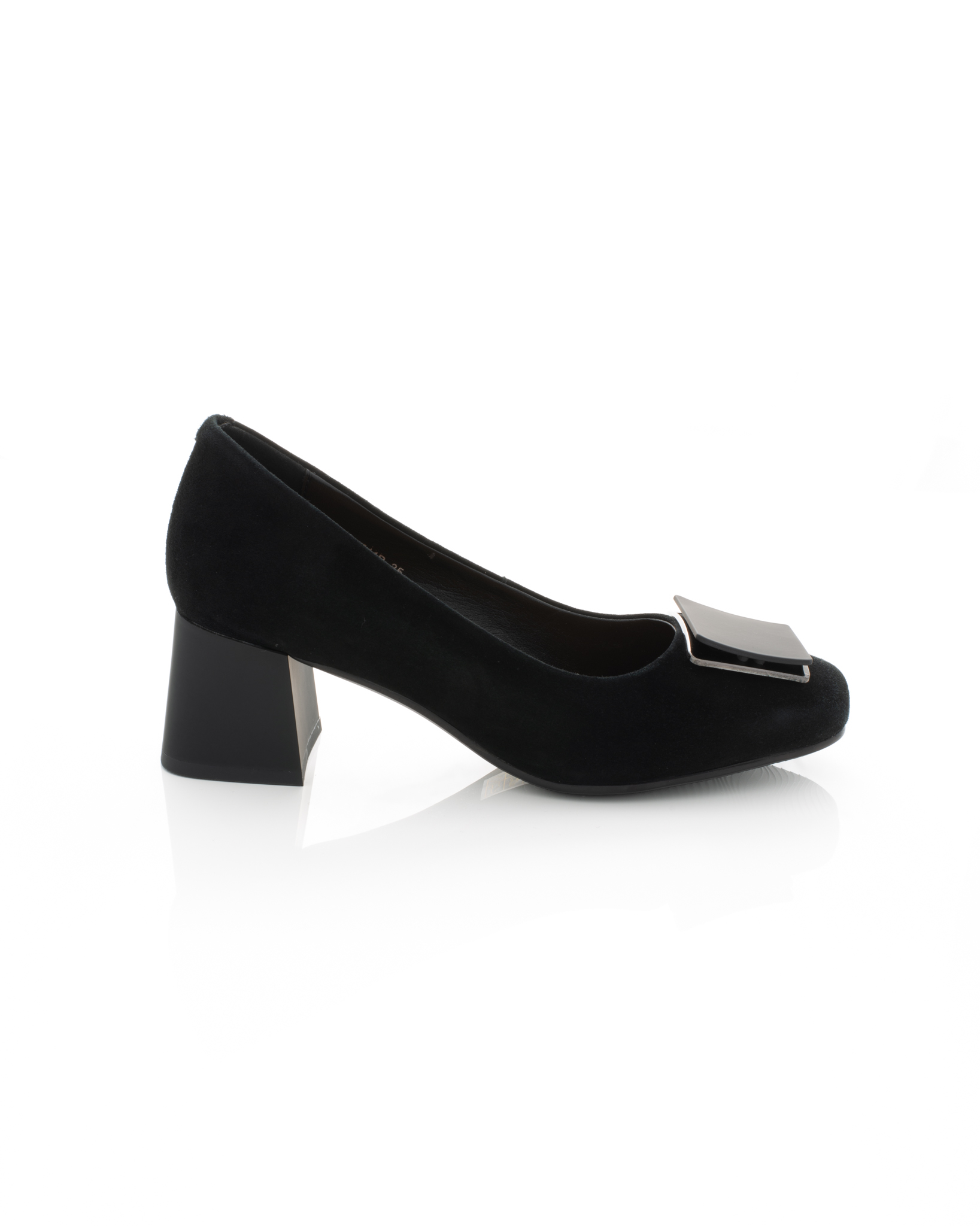 Pantofi de piele Epica de piele - 3729 - 3 cm negri [2]