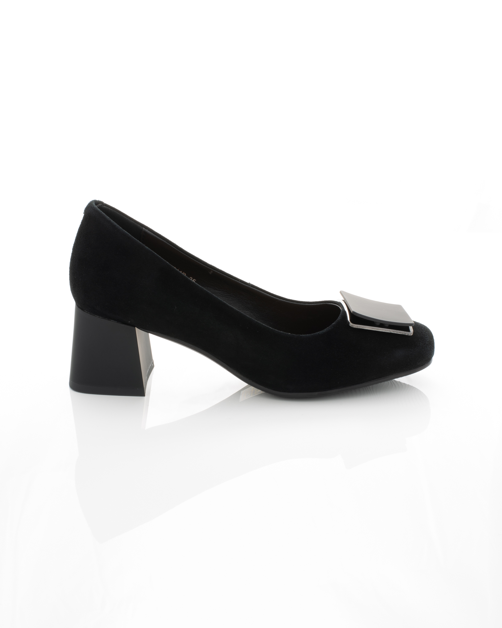 Pantofi de piele Epica de piele - 3729 - 3 cm negri [2]