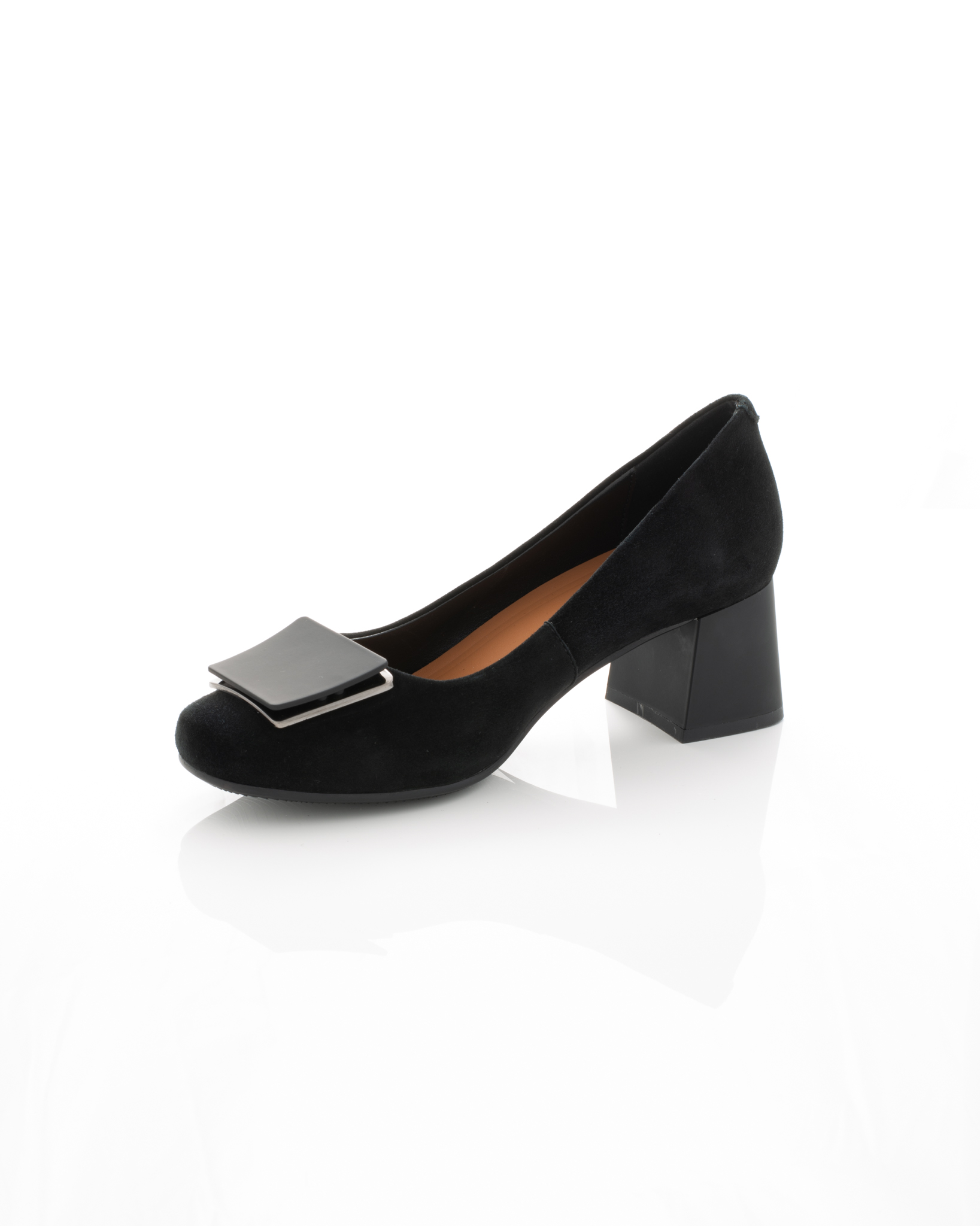 Pantofi de piele Epica de piele - 3729 - 3 cm negri [3]