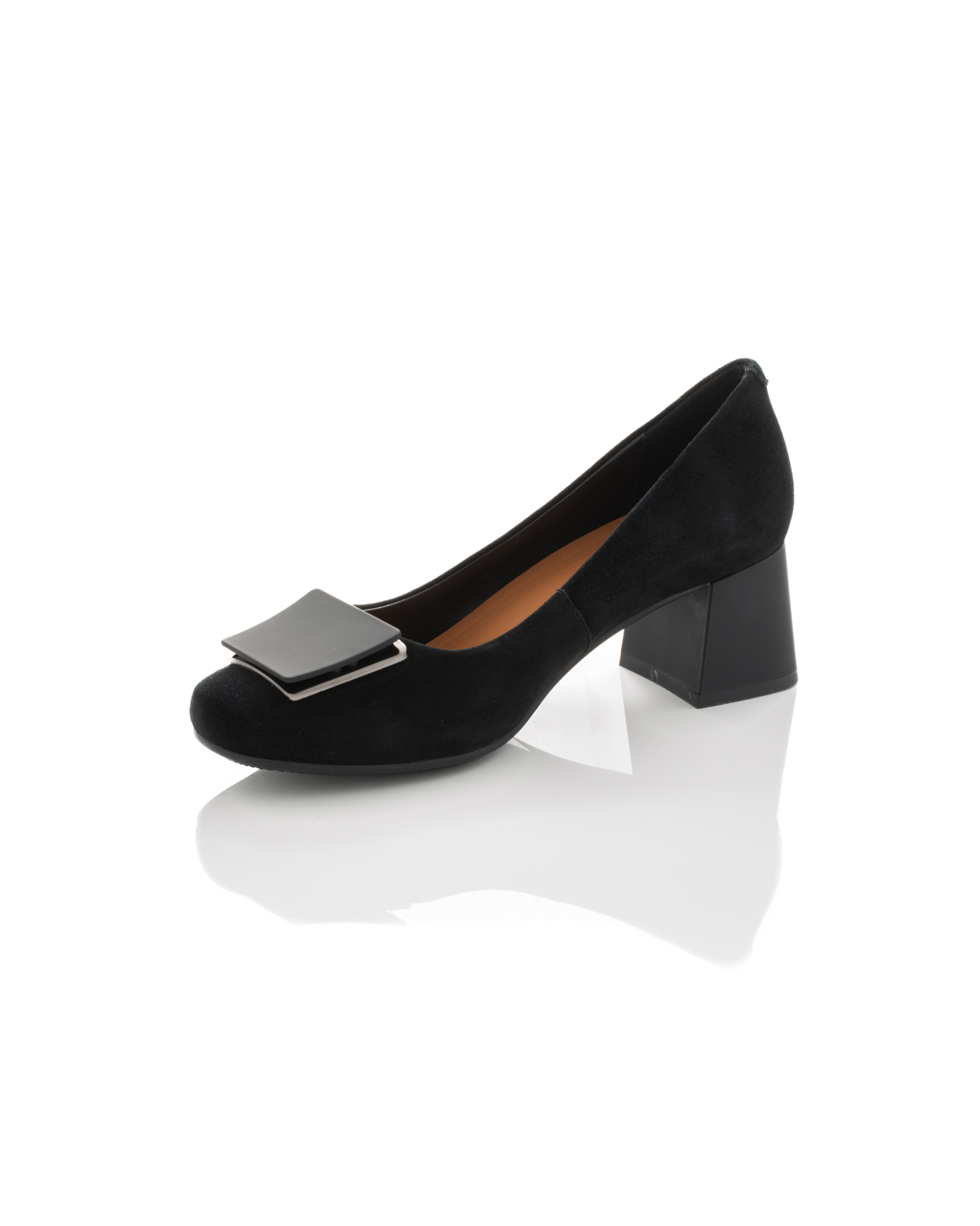 Pantofi de piele Epica de piele - 3729 - 3 cm negri [3]