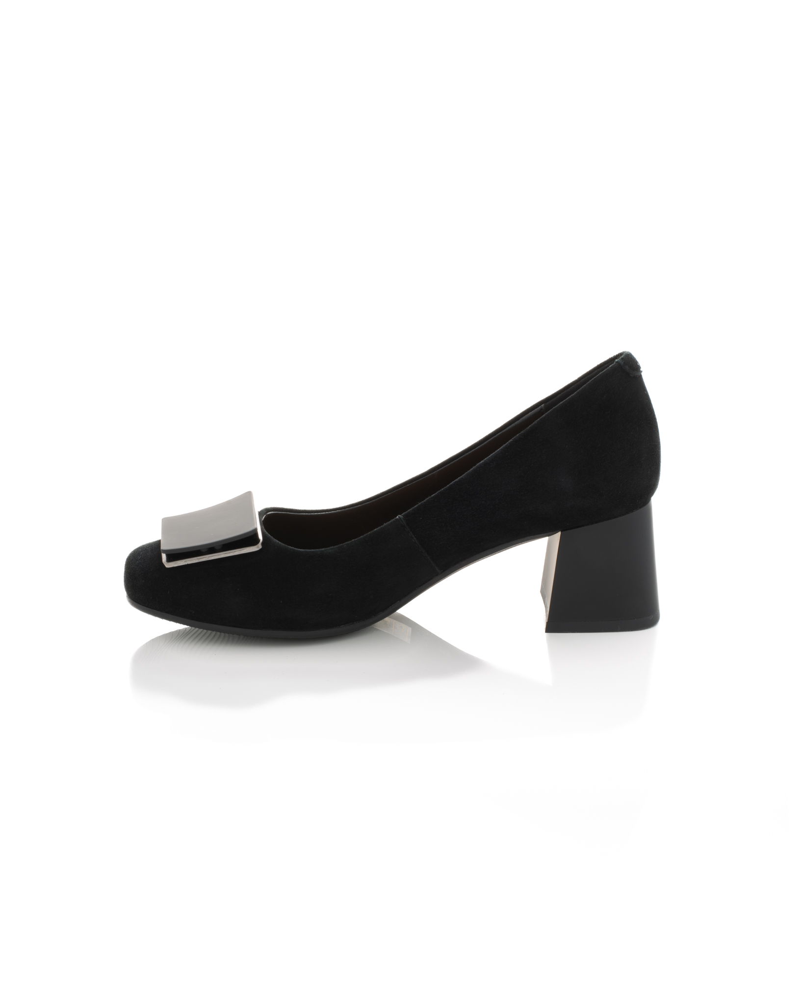 Pantofi de piele Epica de piele - 3729 - 3 cm negri [4]