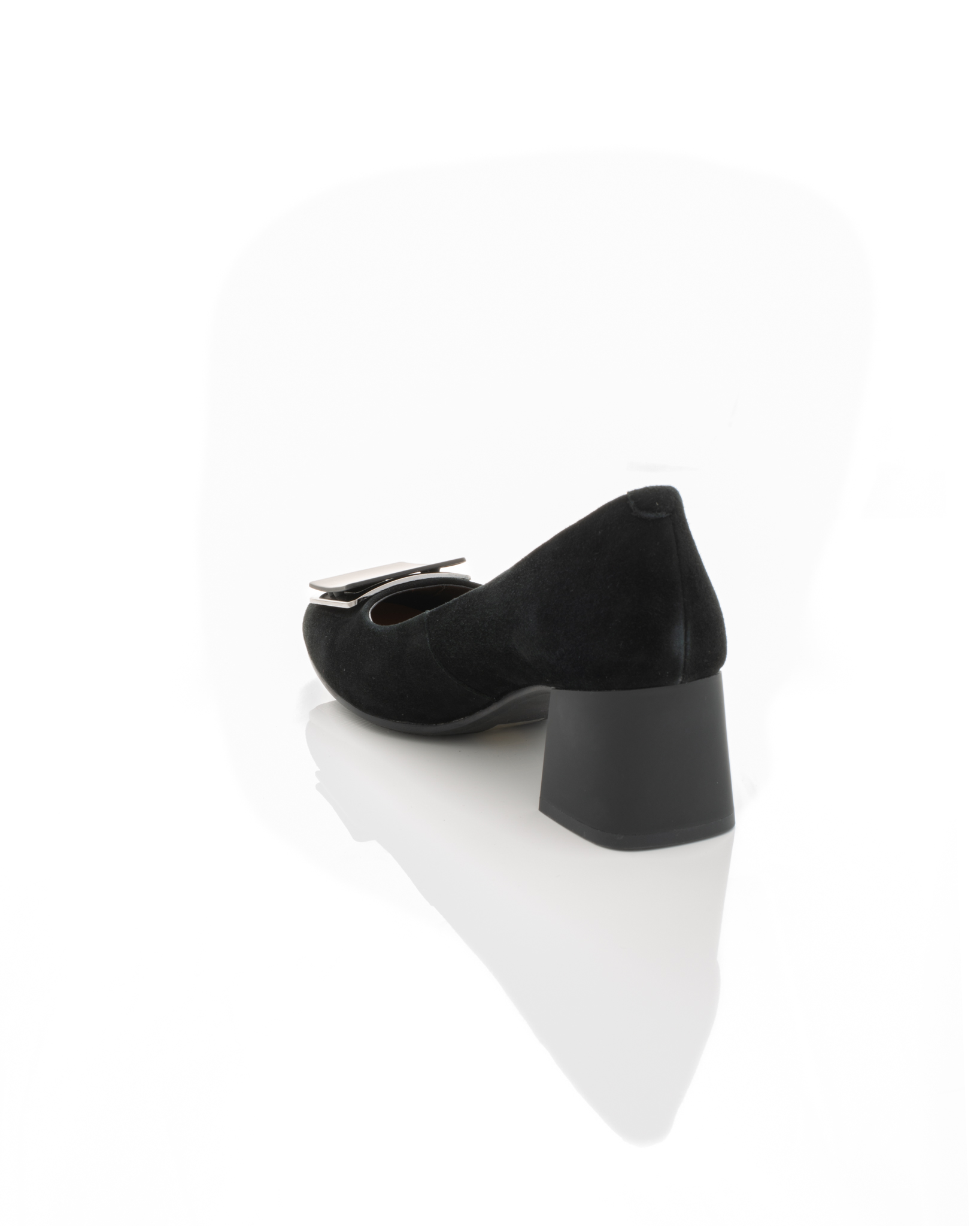 Pantofi de piele Epica de piele - 3729 - 3 cm negri [5]
