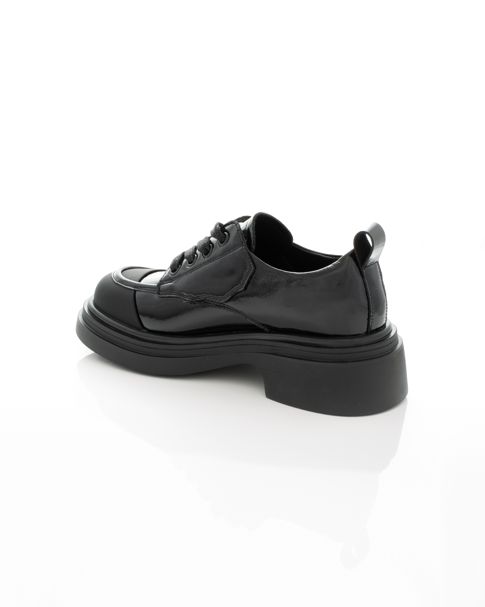 Pantofi de piele Epica de piele - 3730 - 3 cm negri [6]