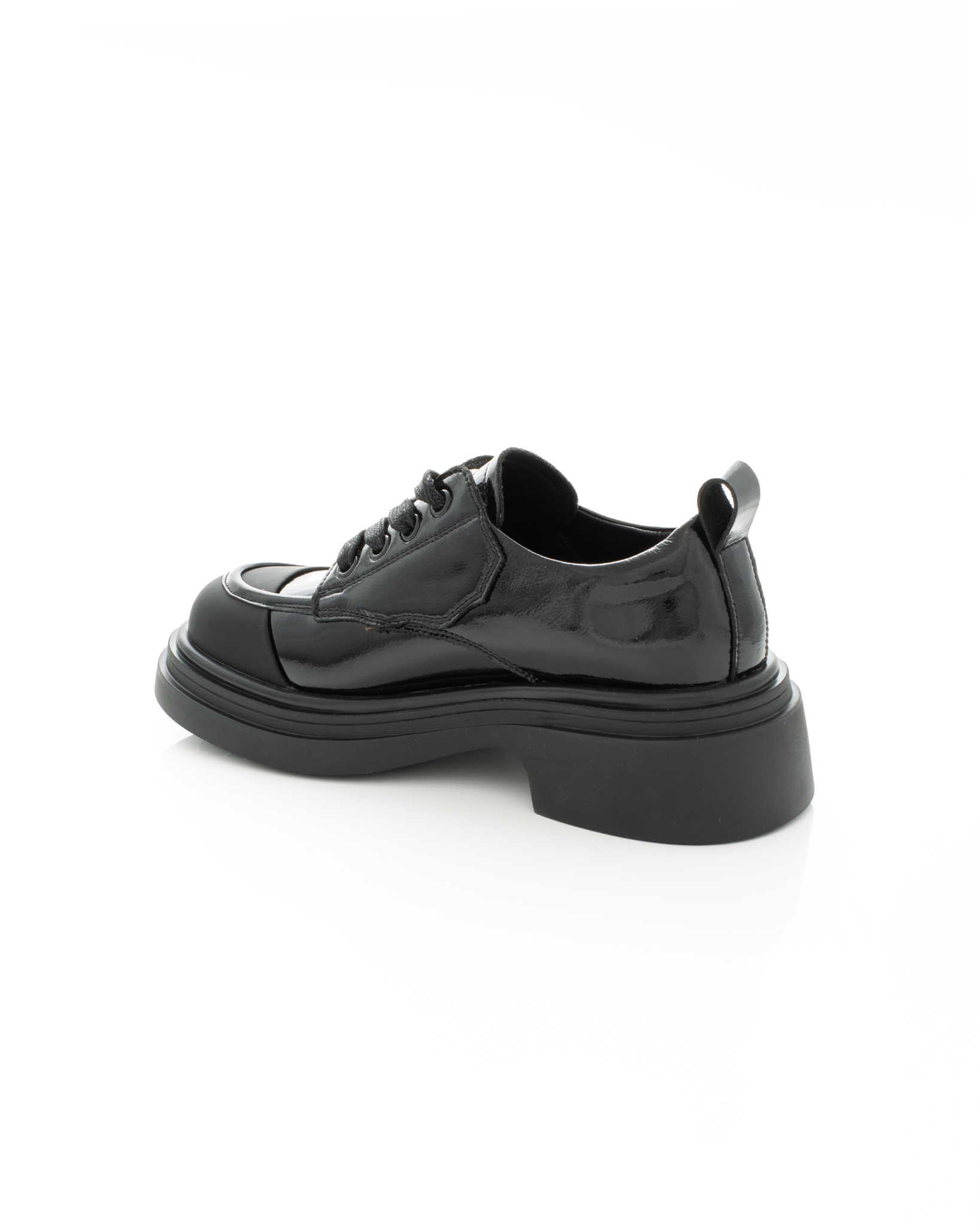 Pantofi de piele Epica de piele - 3730 - 3 cm negri [6]