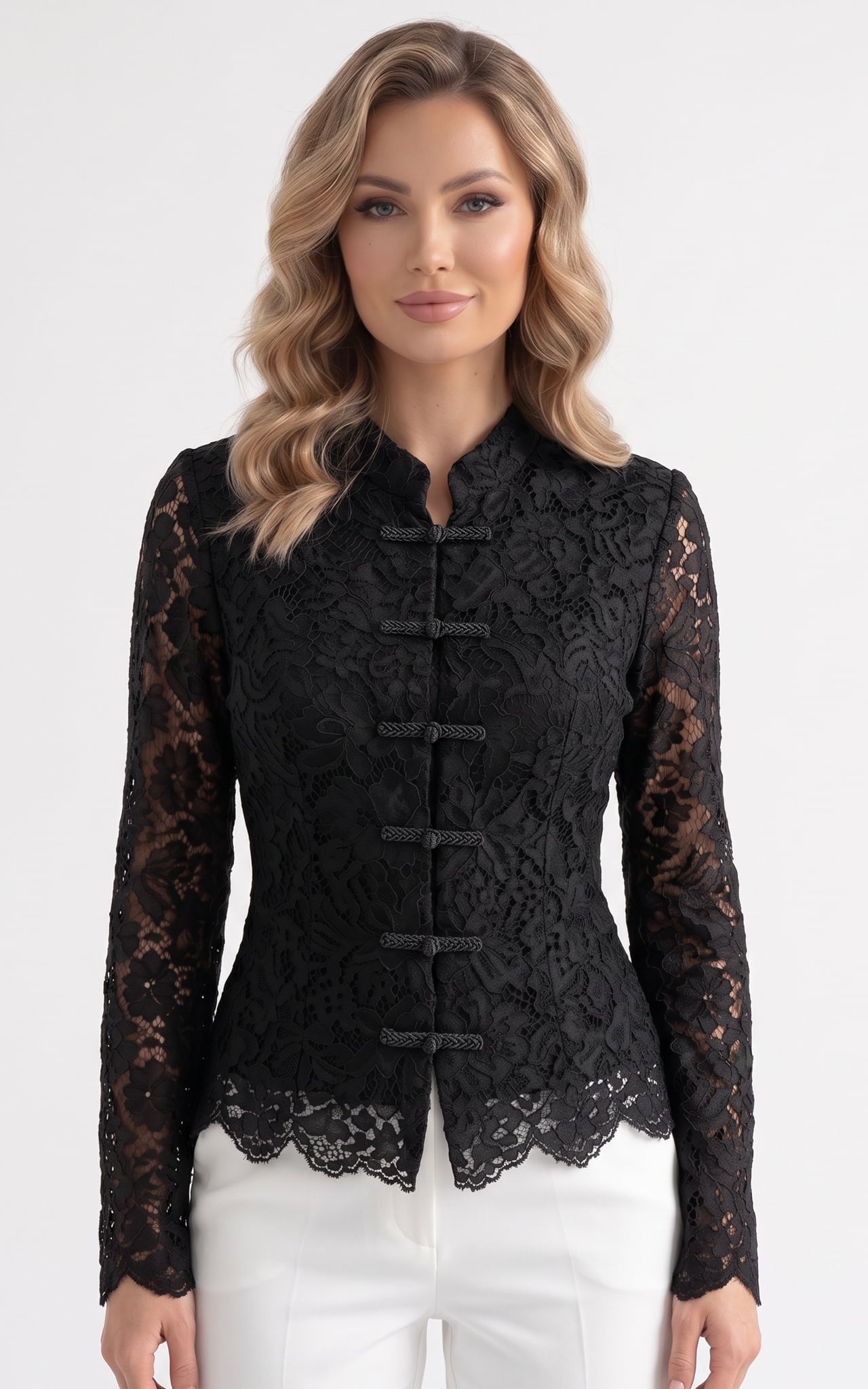 Femei - Camasa de toamnă Inaaya neagra