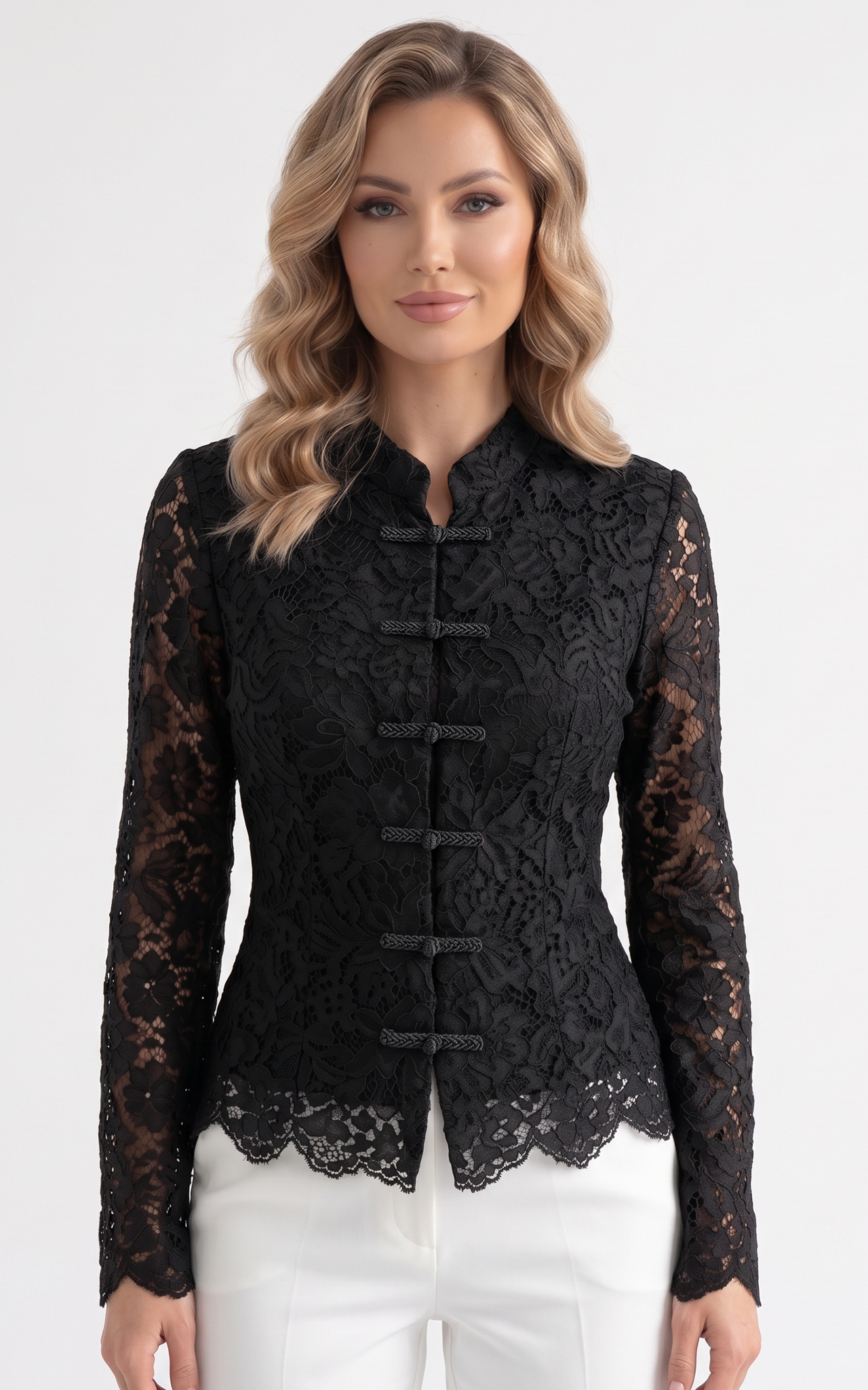 Femei - Camasa de toamnă Inaaya neagra