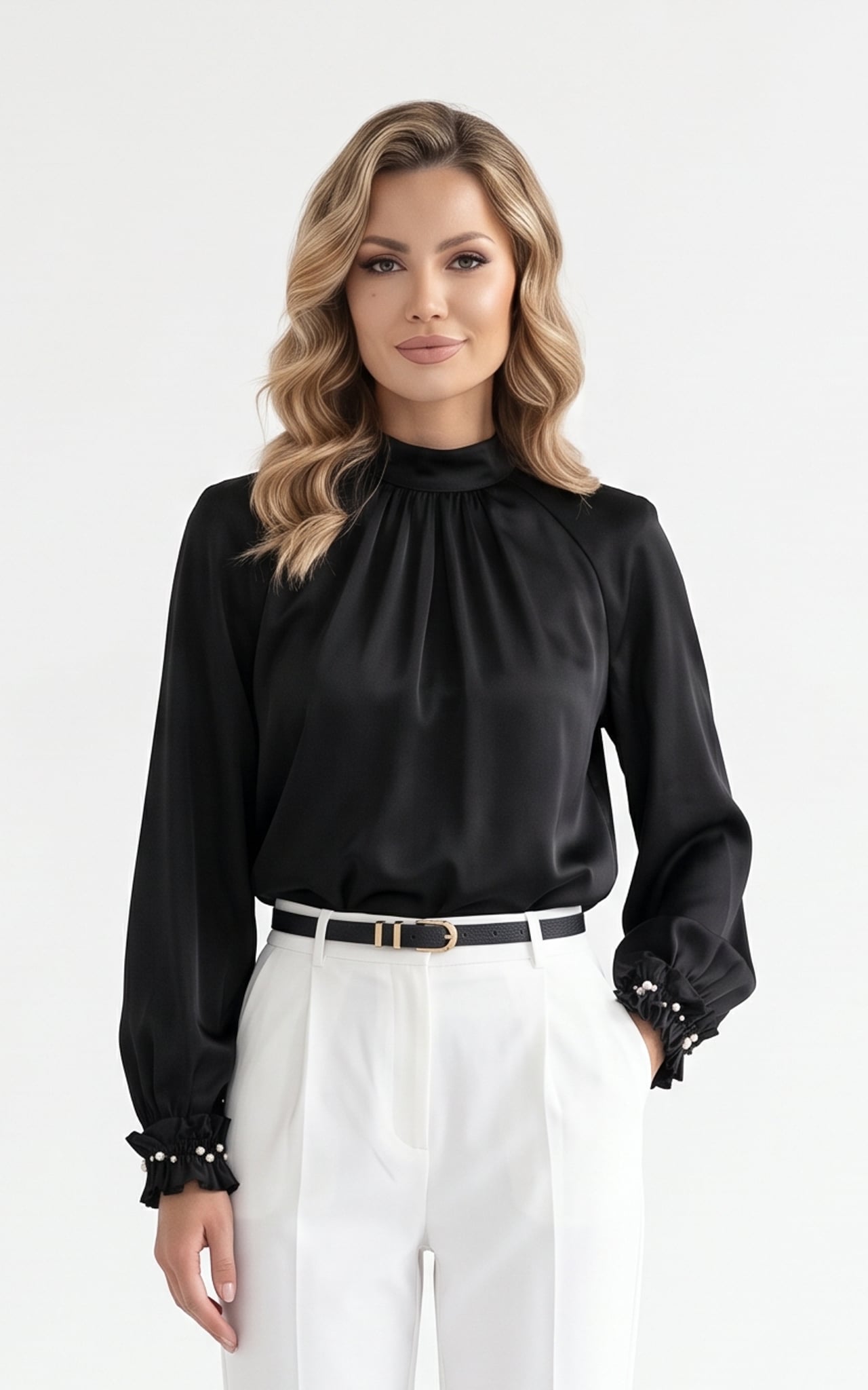 Femei - Bluza de toamnă Ines neagra