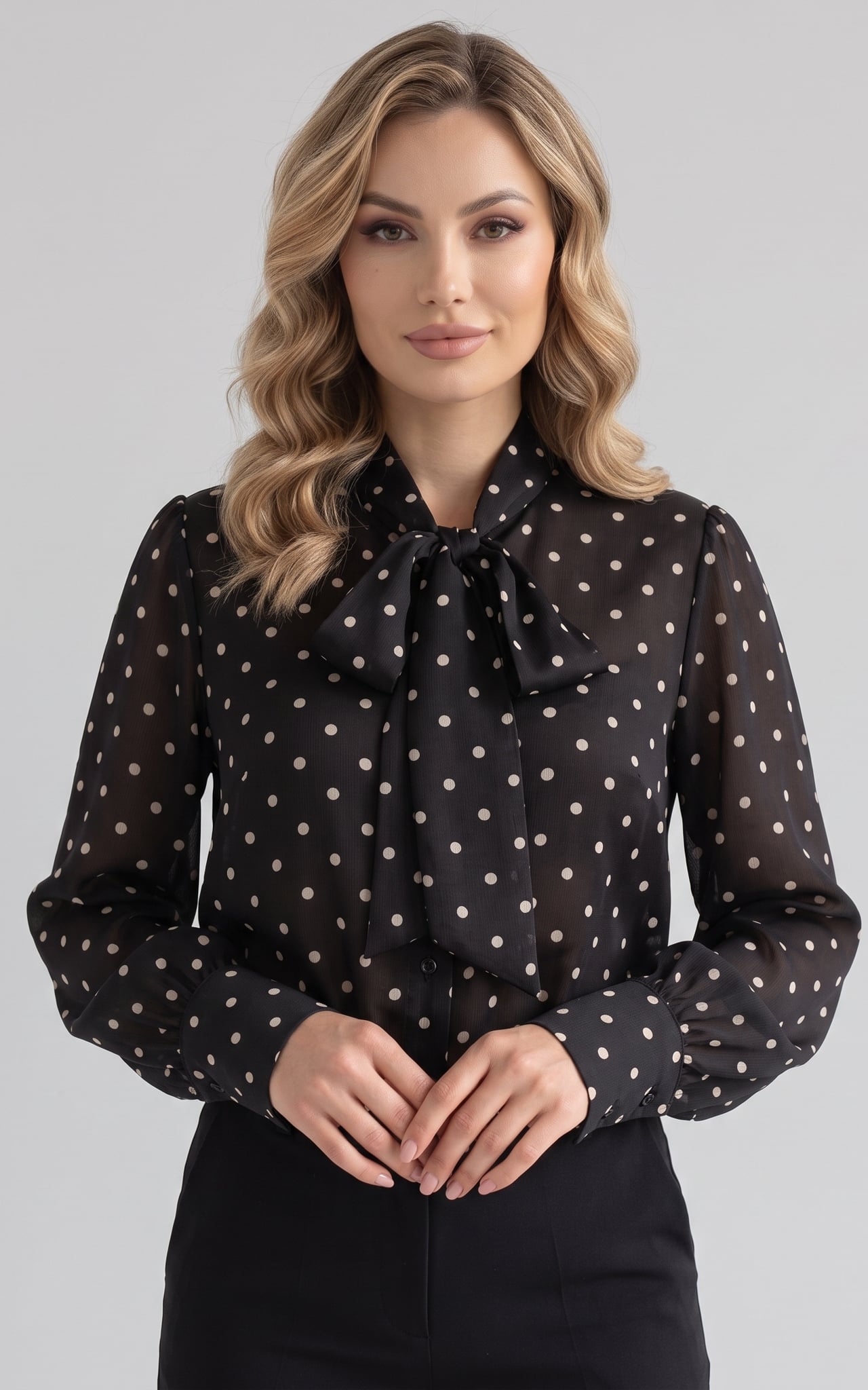 Femei - Camasa de toamnă Iyanna neagra