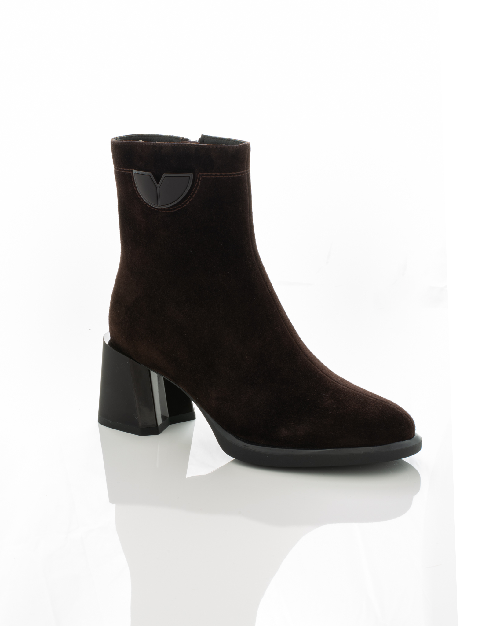 Incaltaminte - Gheata de piele Epica de piele - 3762 - 5 cm maro