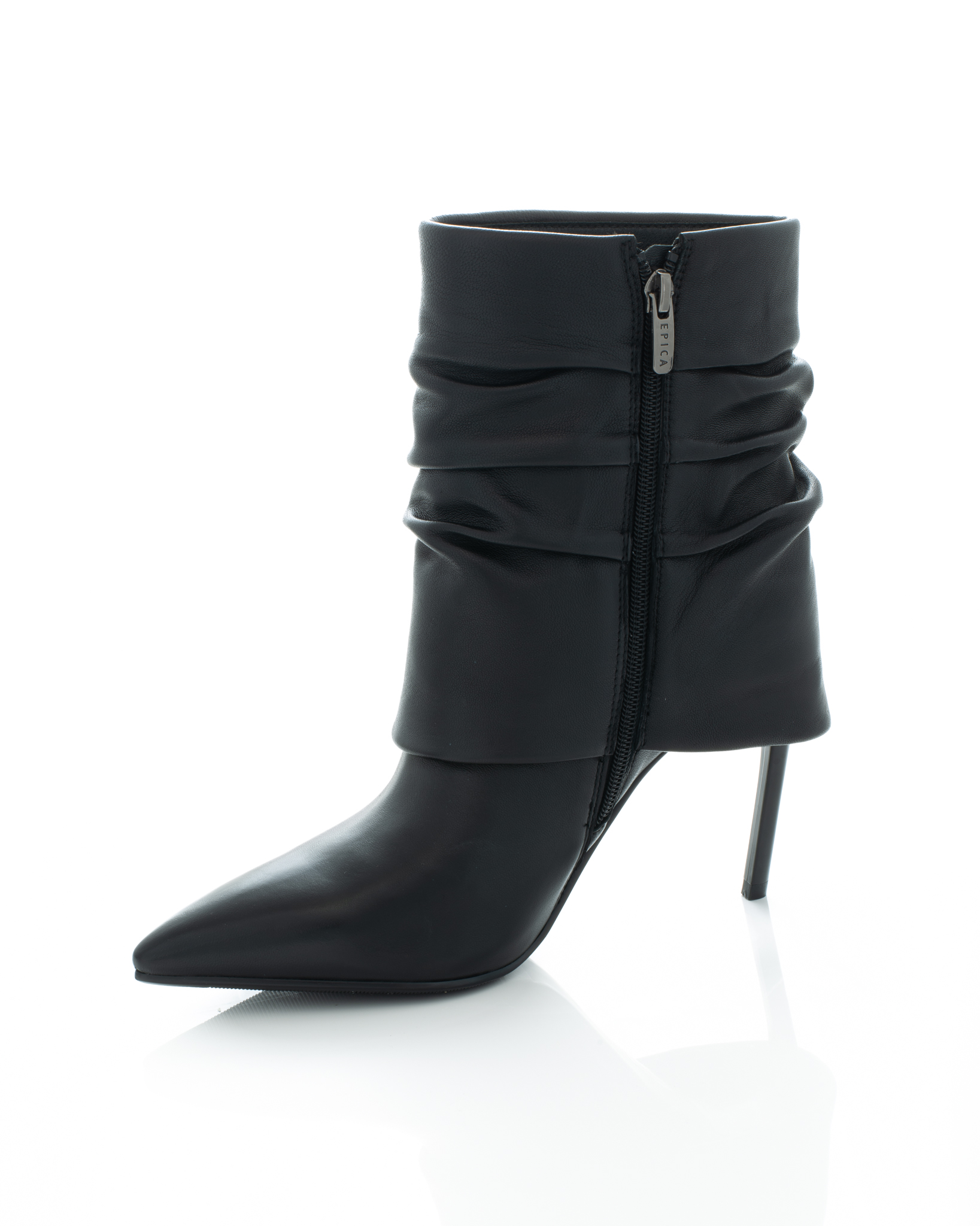 Gheata de piele Epica de piele - 3764 - 9 cm neagra [4]
