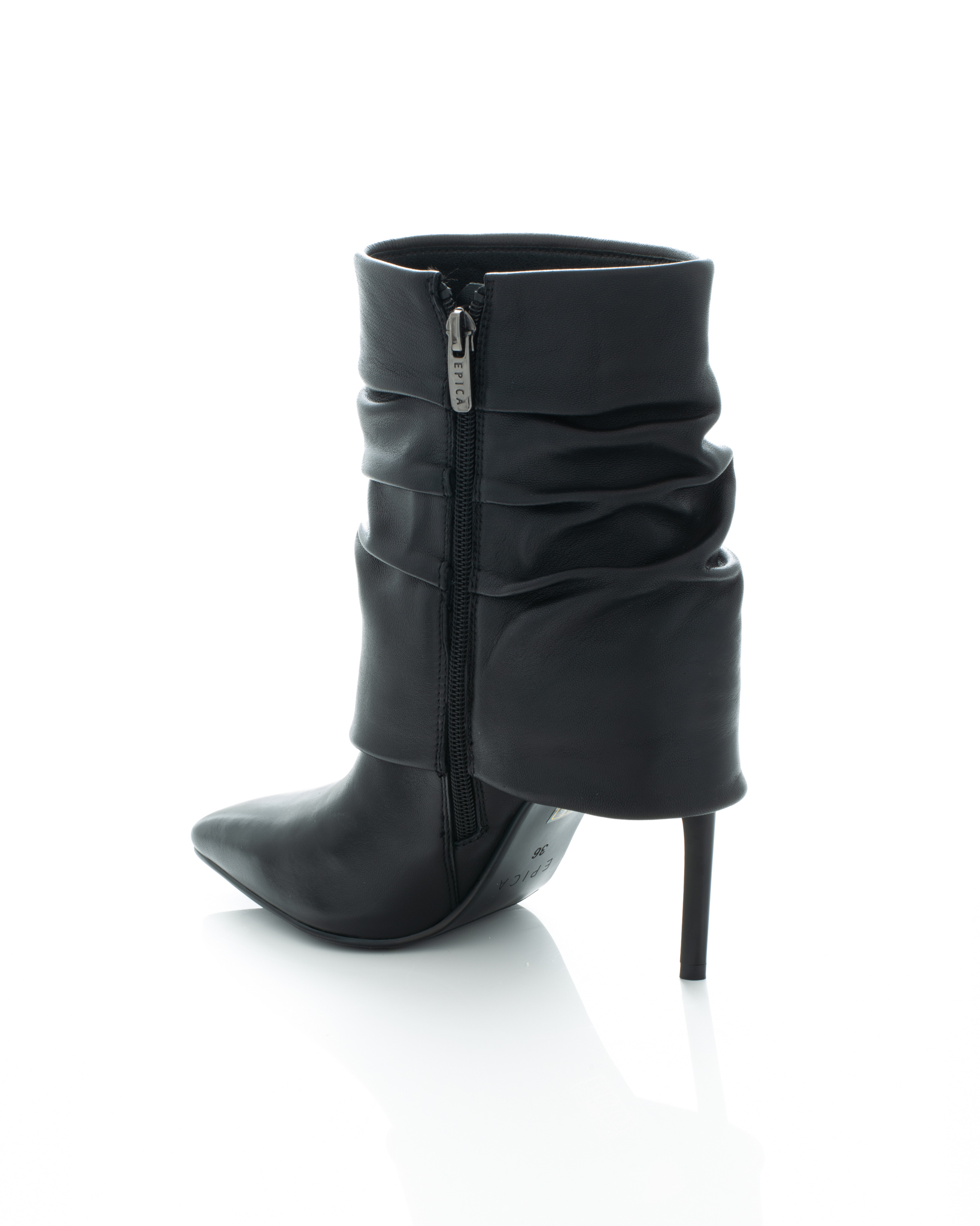 Gheata de piele Epica de piele - 3764 - 9 cm neagra [6]