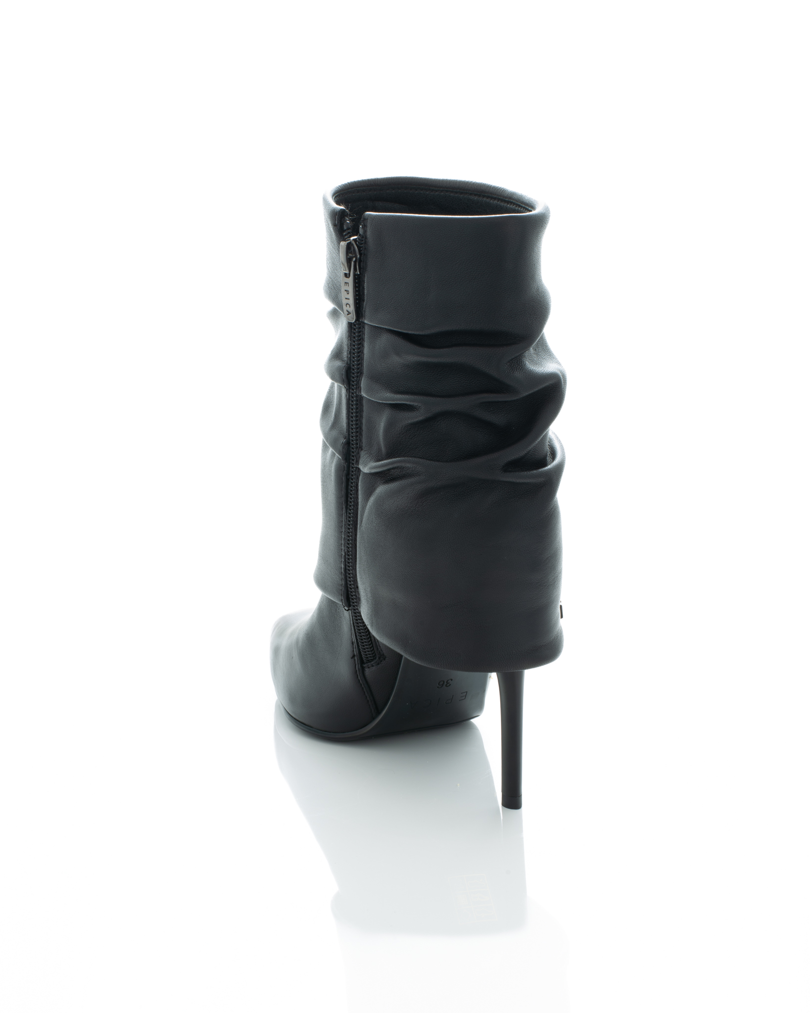 Gheata de piele Epica de piele - 3764 - 9 cm neagra [7]