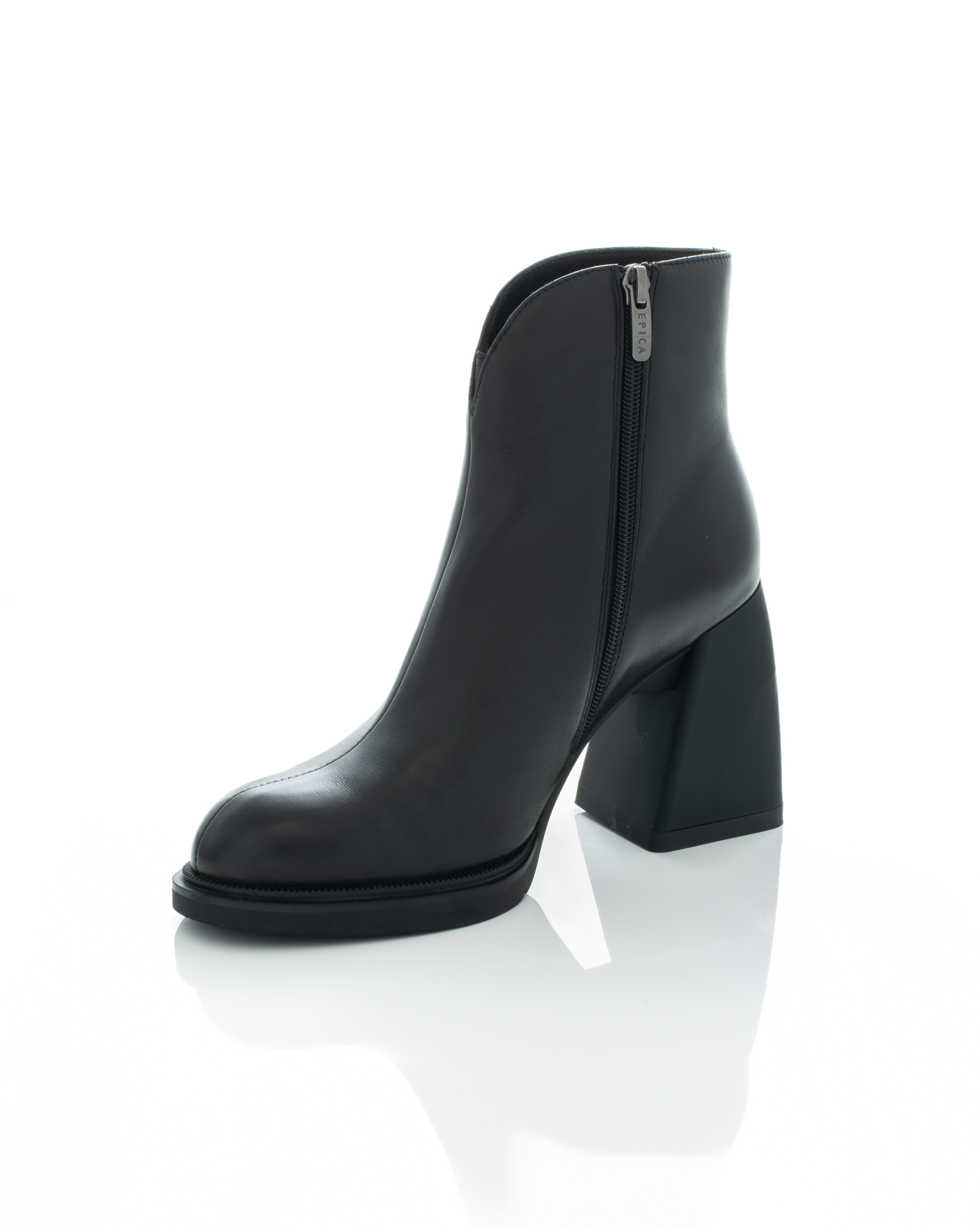 Gheata de piele Epica de piele - 3765 - 9 cm neagra [4]