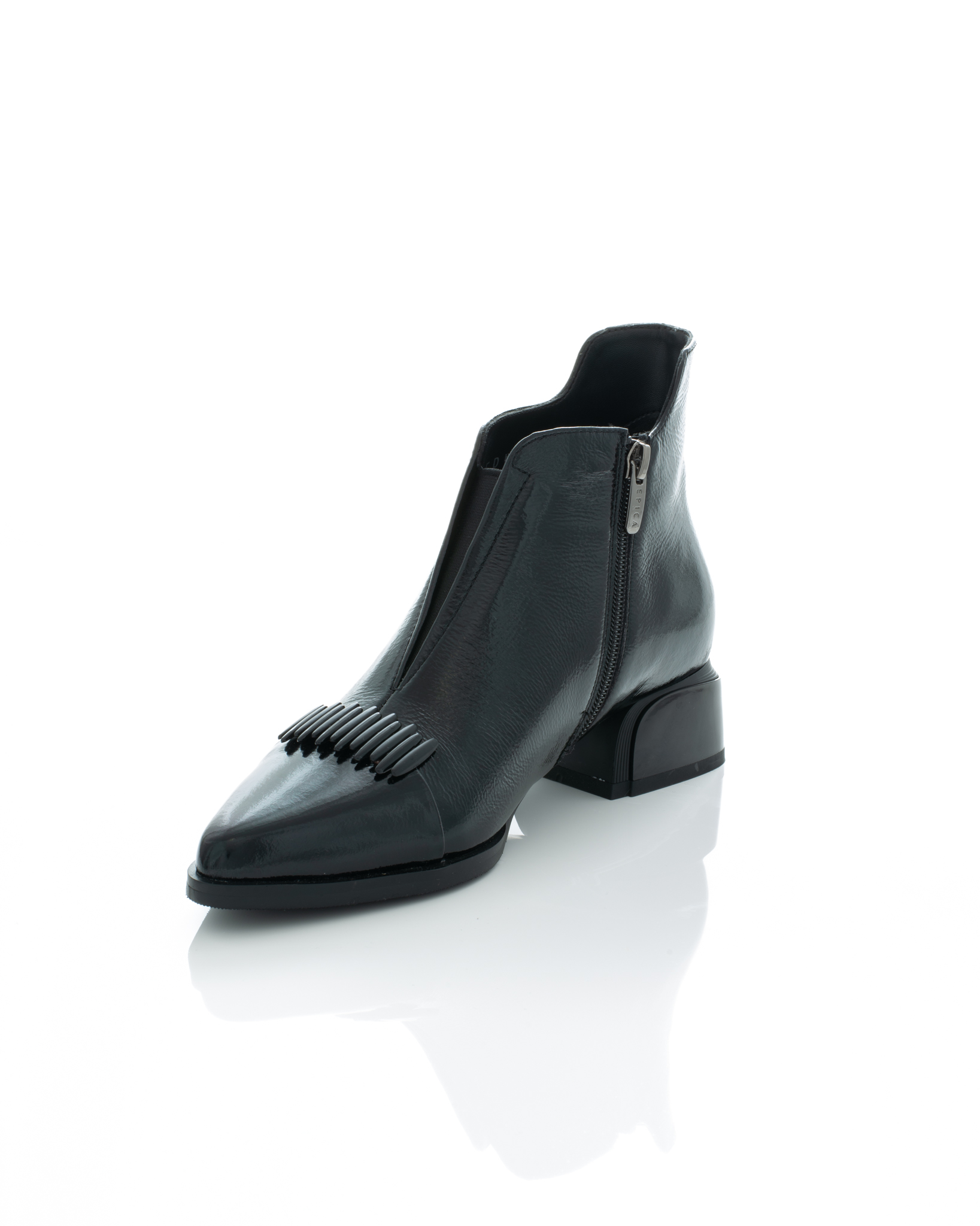Gheata de piele Epica de piele - 3768 - 4 cm neagra [4]