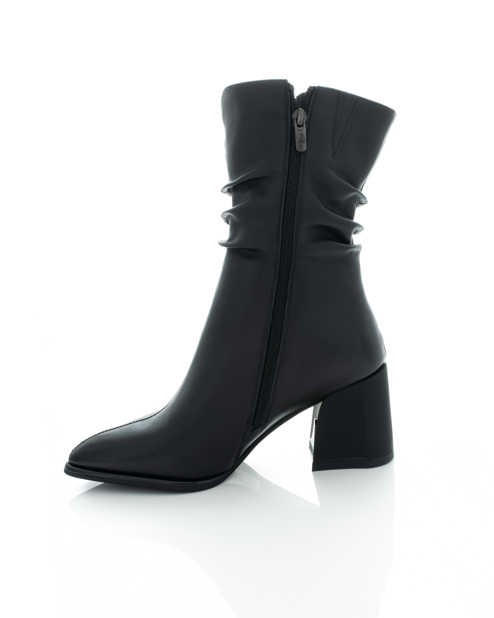 Cizma de piele Epica de piele - 3769 - 7 cm neagra [4]