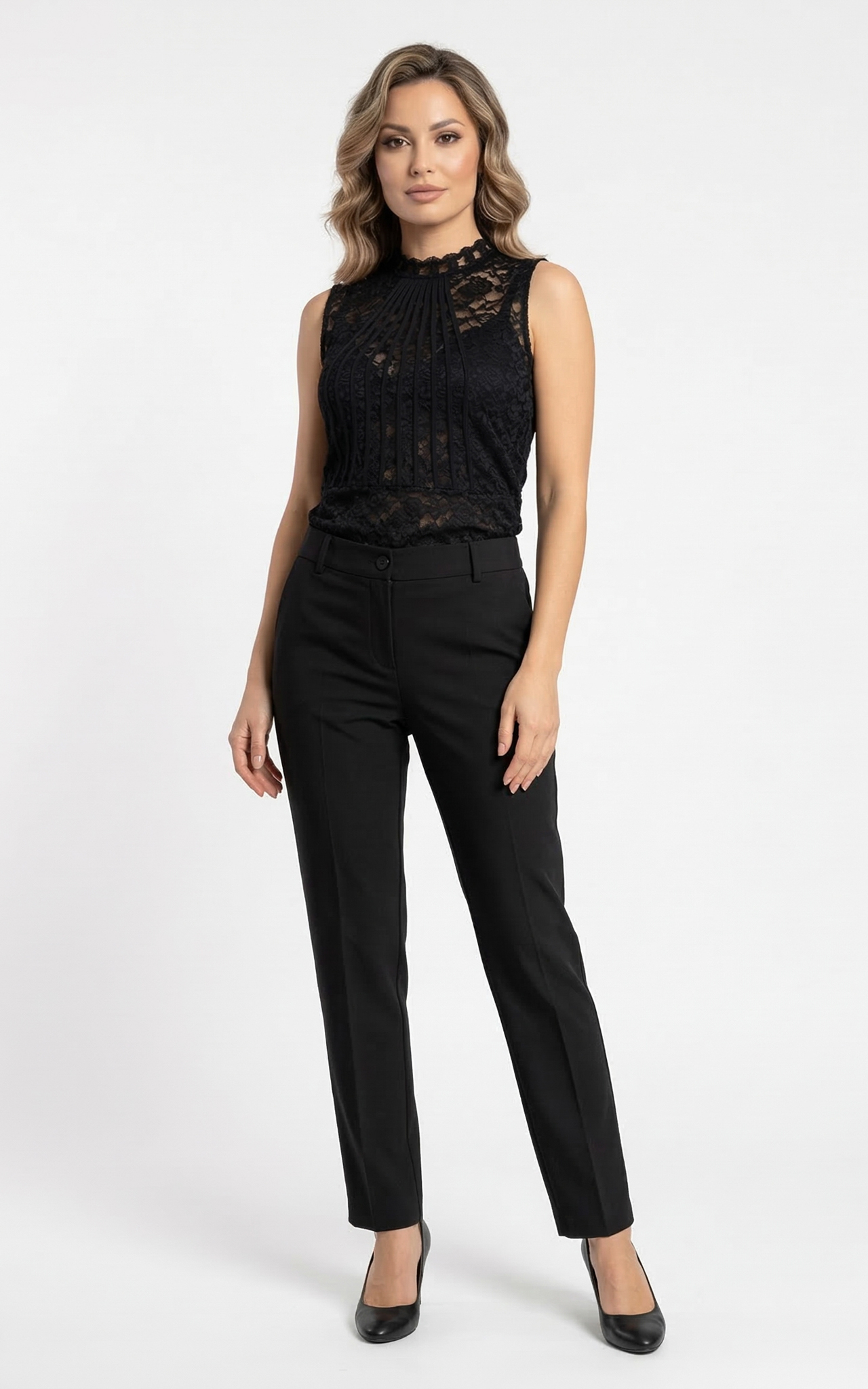 Top Allegra negru [2]