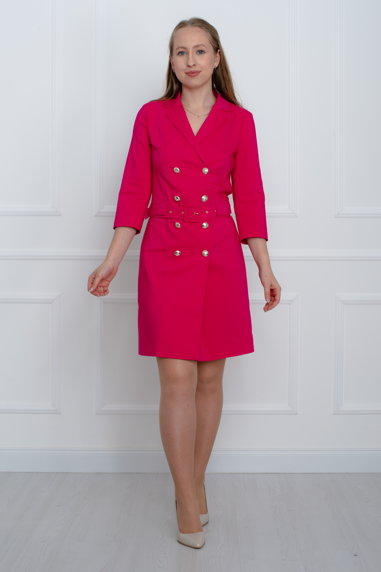 Rochie midi rosie [1]