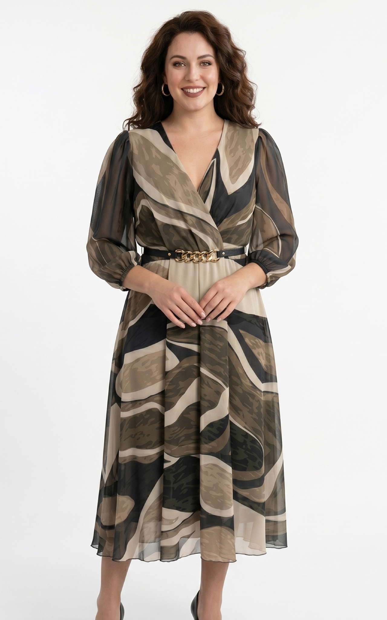 Rochie Giulianna midi maro [1]