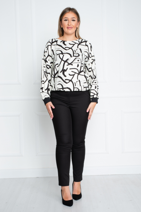 Bluza Amina alb-negru [2]