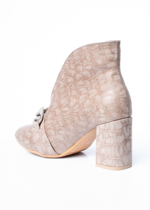 Botine de piele naturala Karda 233 bej [8]